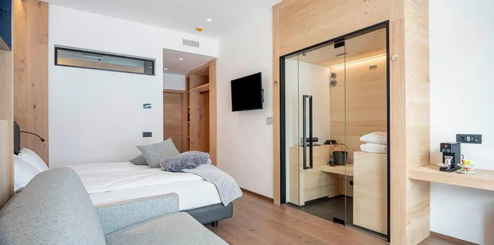 Sauna, Bed in Vetta Alpine Relax