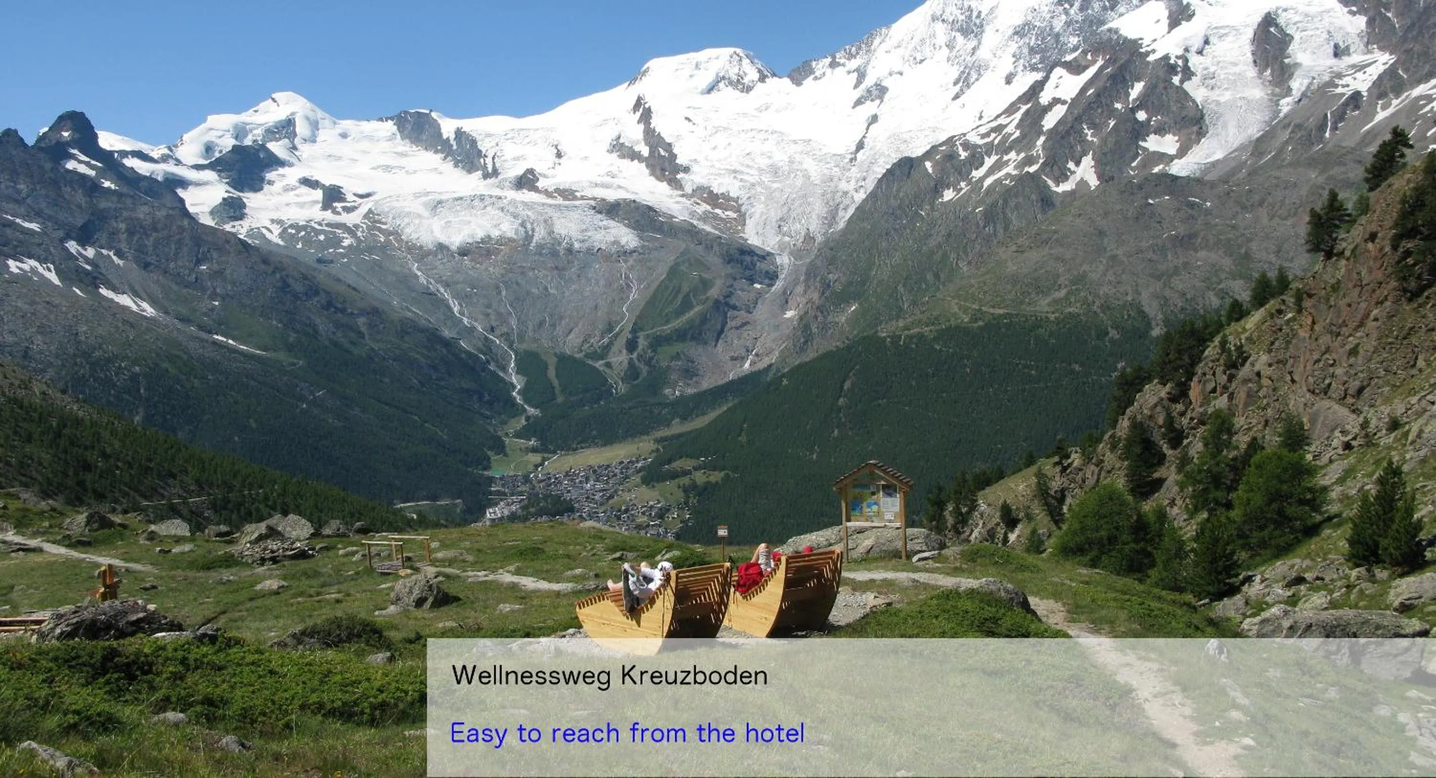 Natural landscape in Hotel Restaurant Mattmarkblick