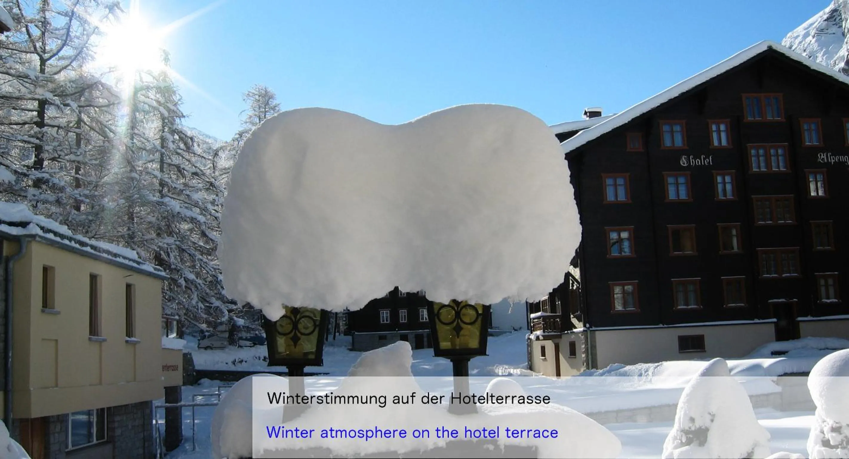 Natural landscape in Hotel Restaurant Mattmarkblick