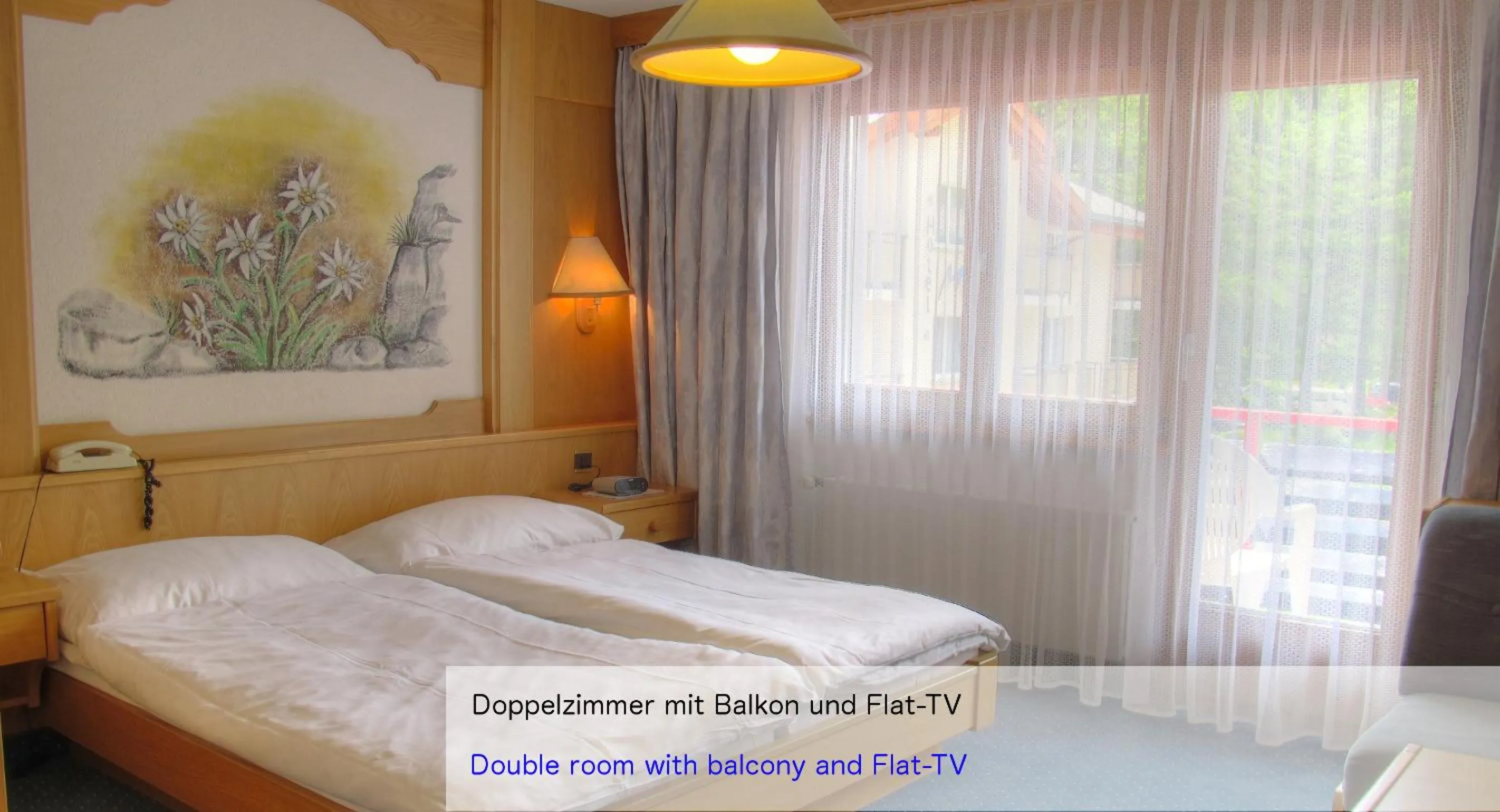 Bed in Hotel Restaurant Mattmarkblick