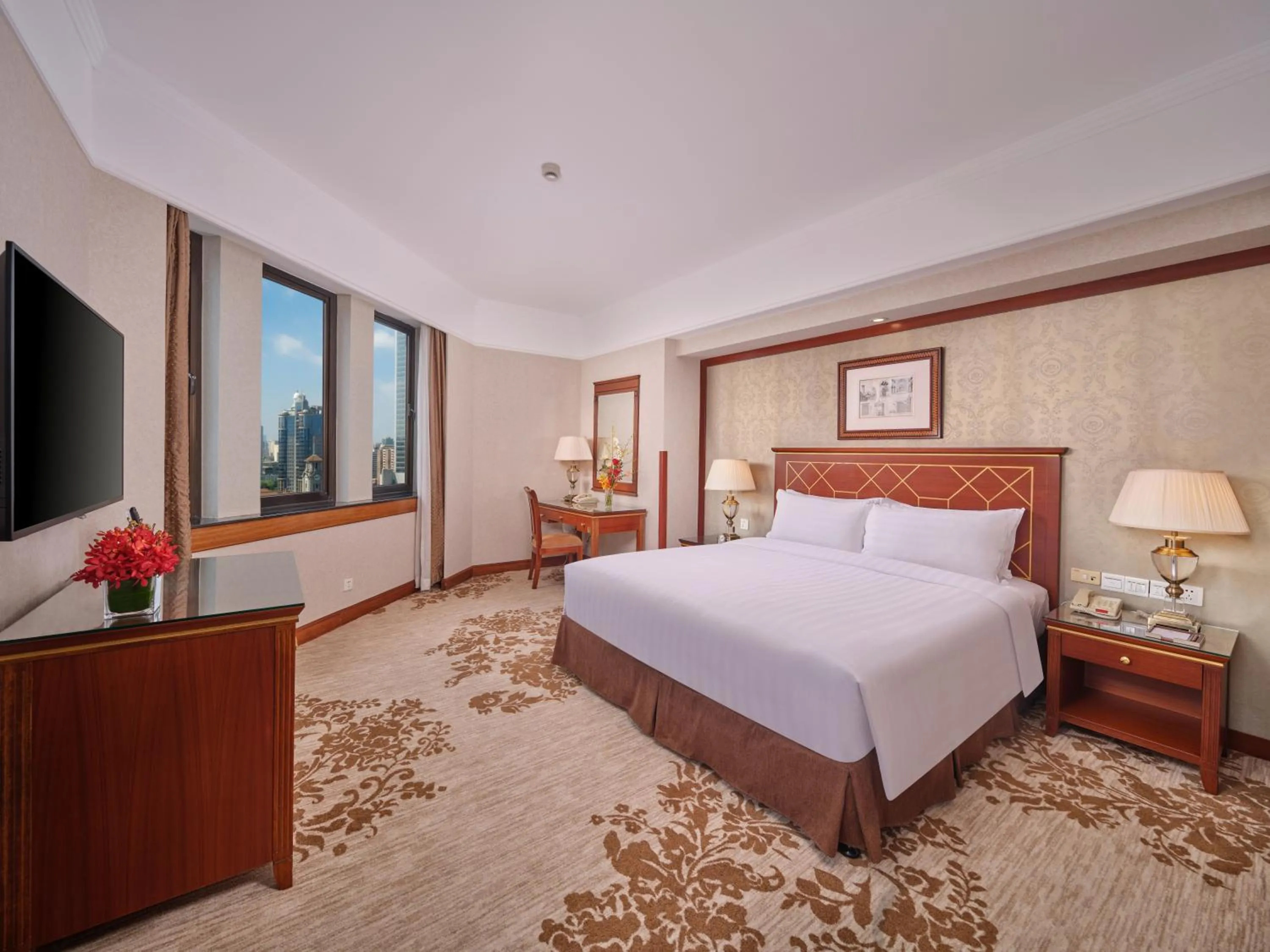 Bedroom, Bed in Shanghai Park Hotel