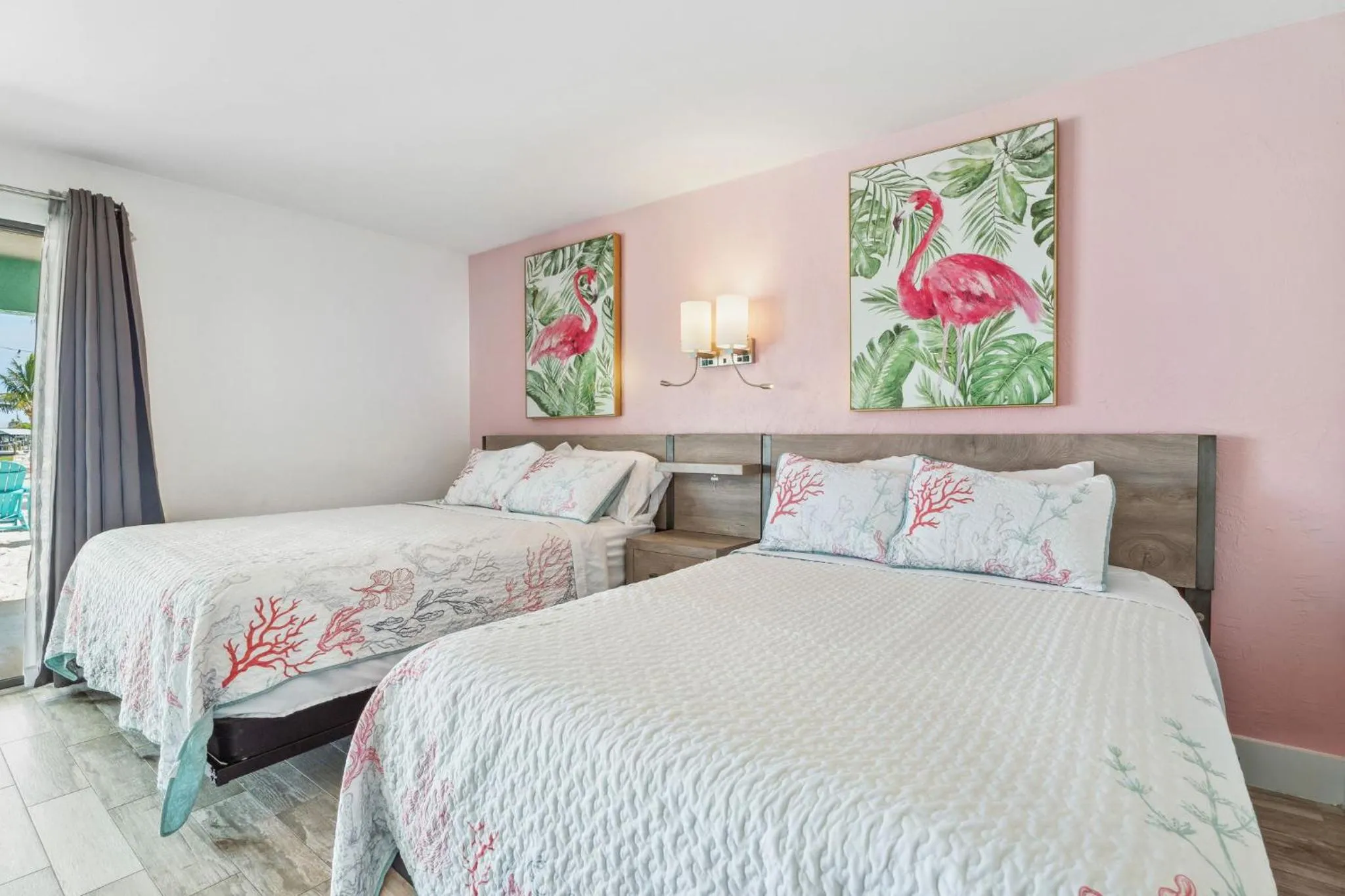 Bed in Off the Charts Inn