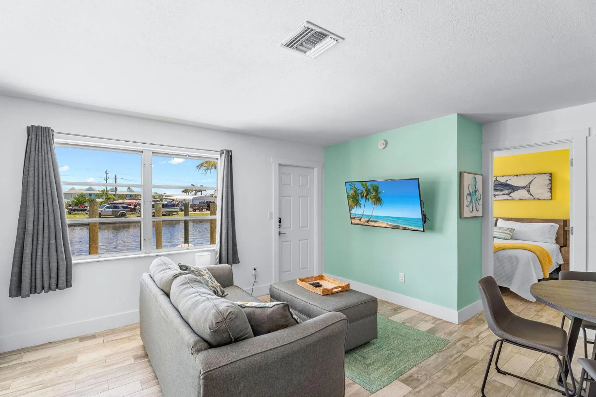 Living room in Off the Charts Inn