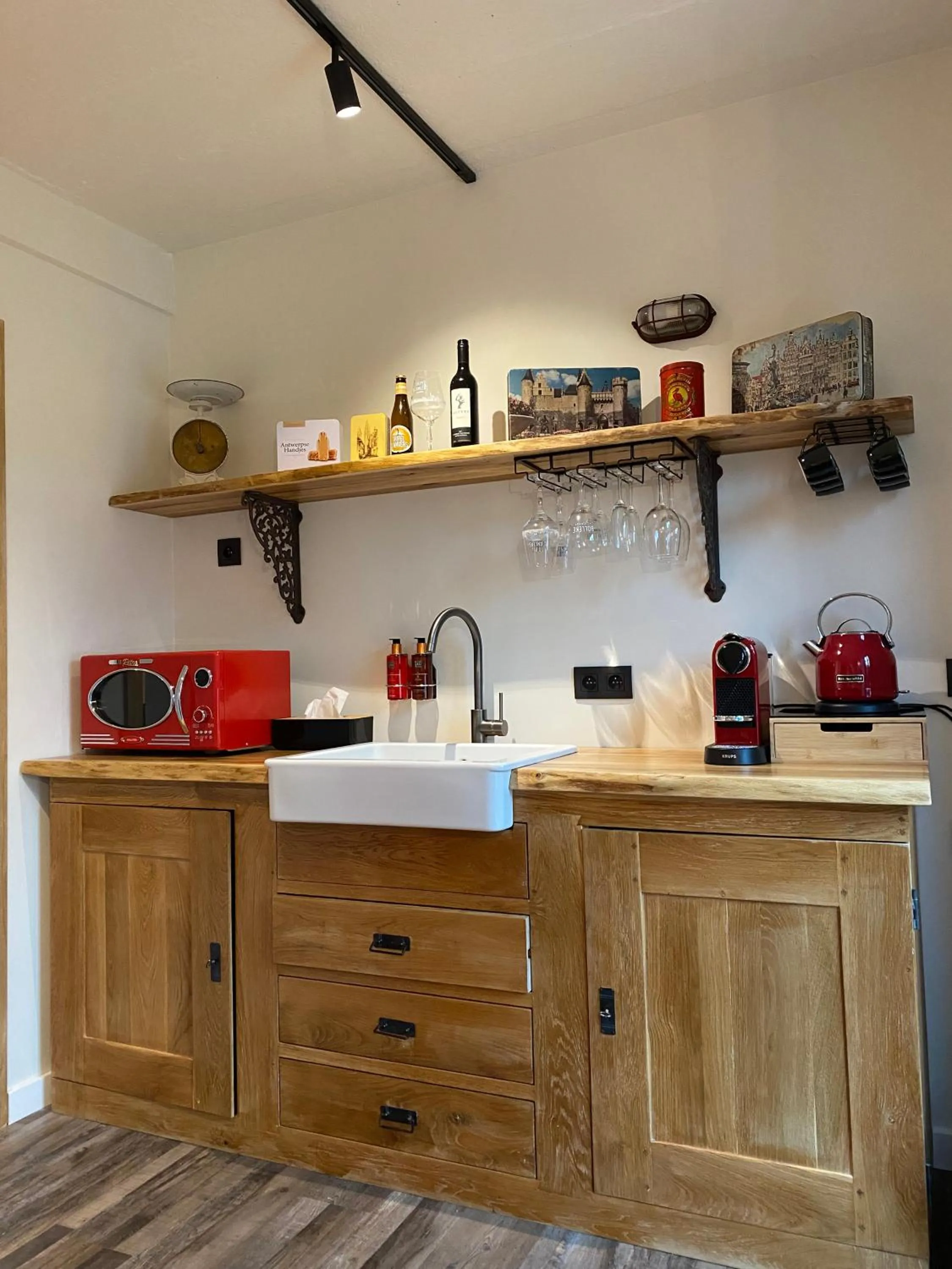 Kitchen or kitchenette in B&B Sint-Mariaburg