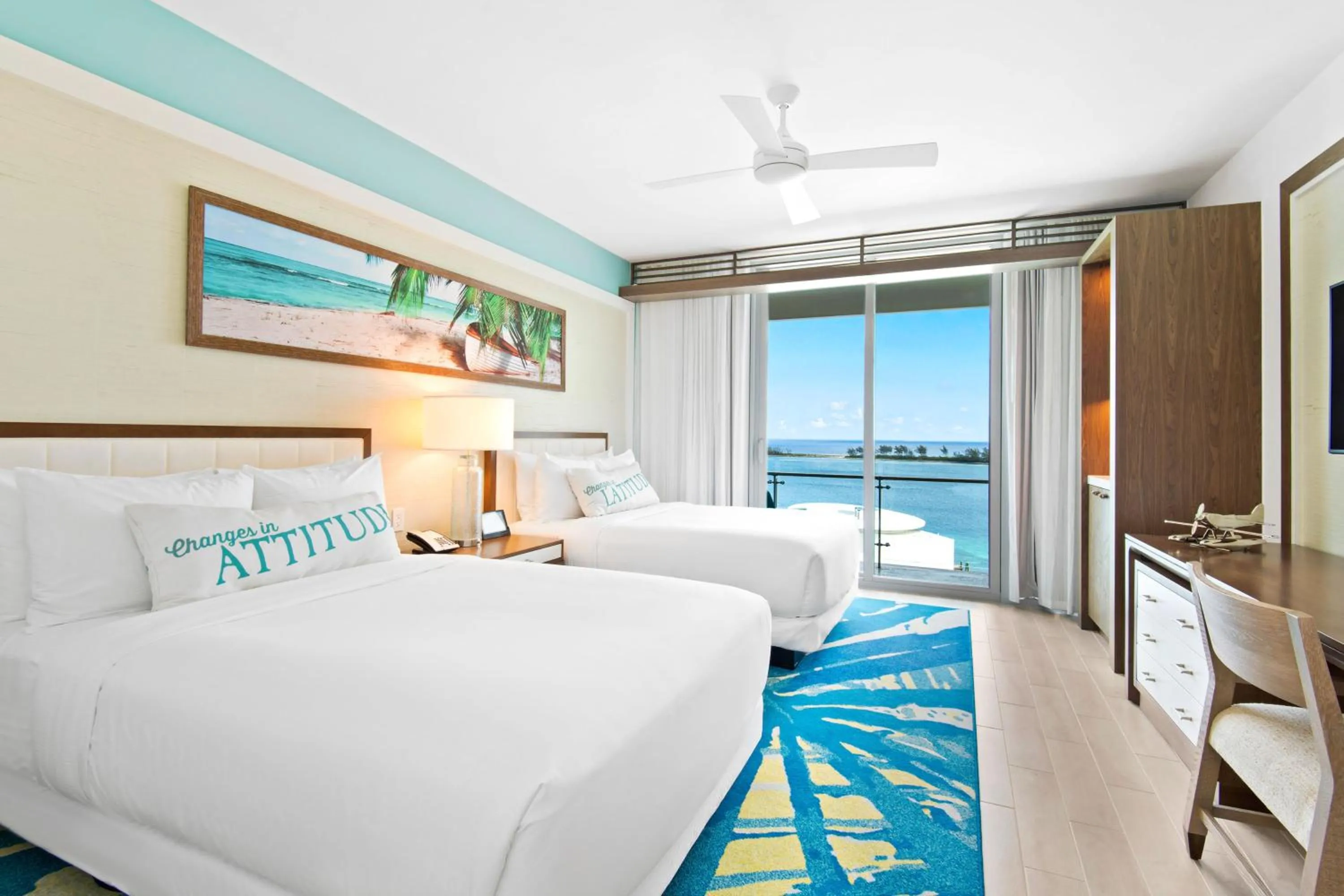 Bedroom, Bed in Margaritaville Beach Resort Nassau