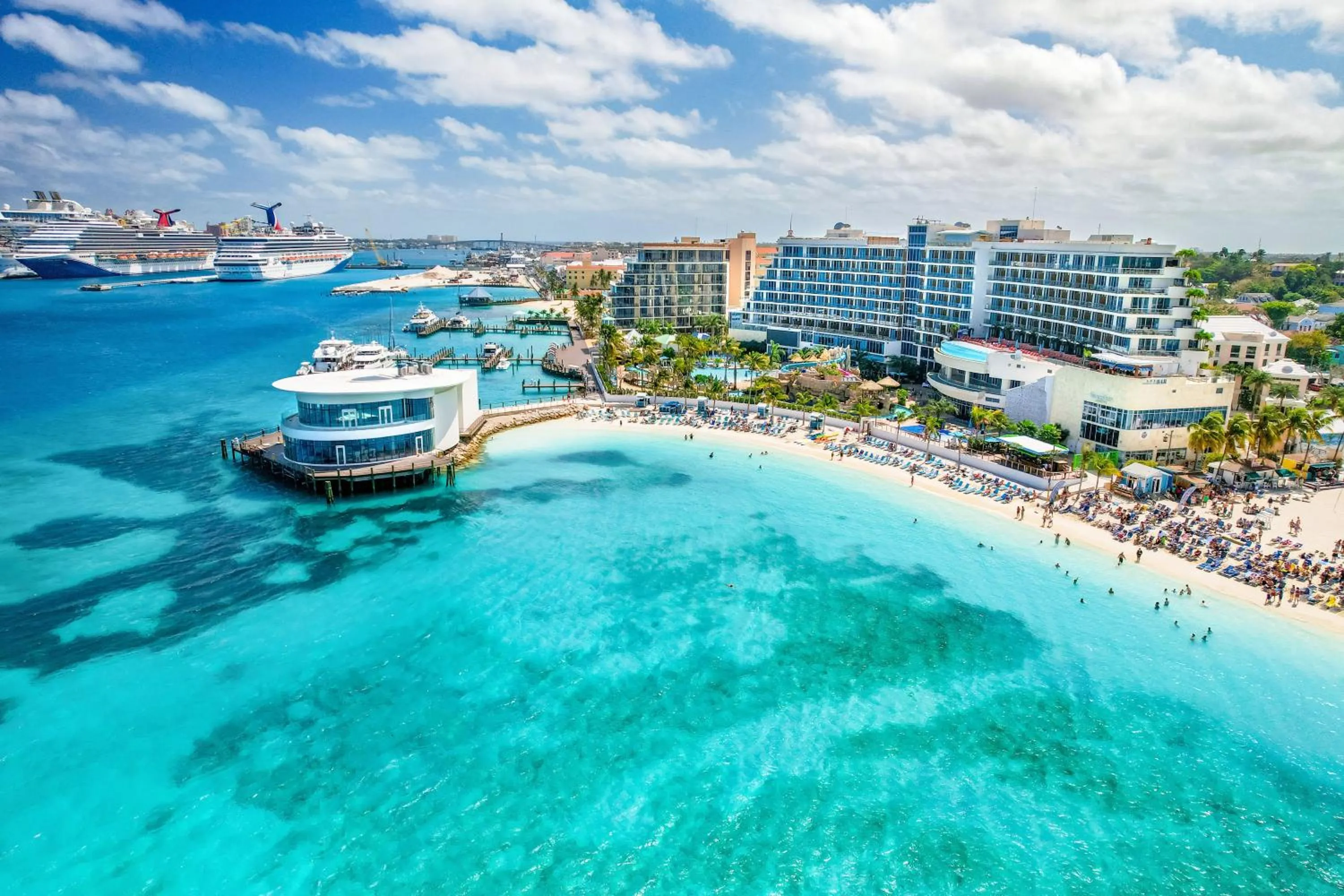 Property building in Margaritaville Beach Resort Nassau