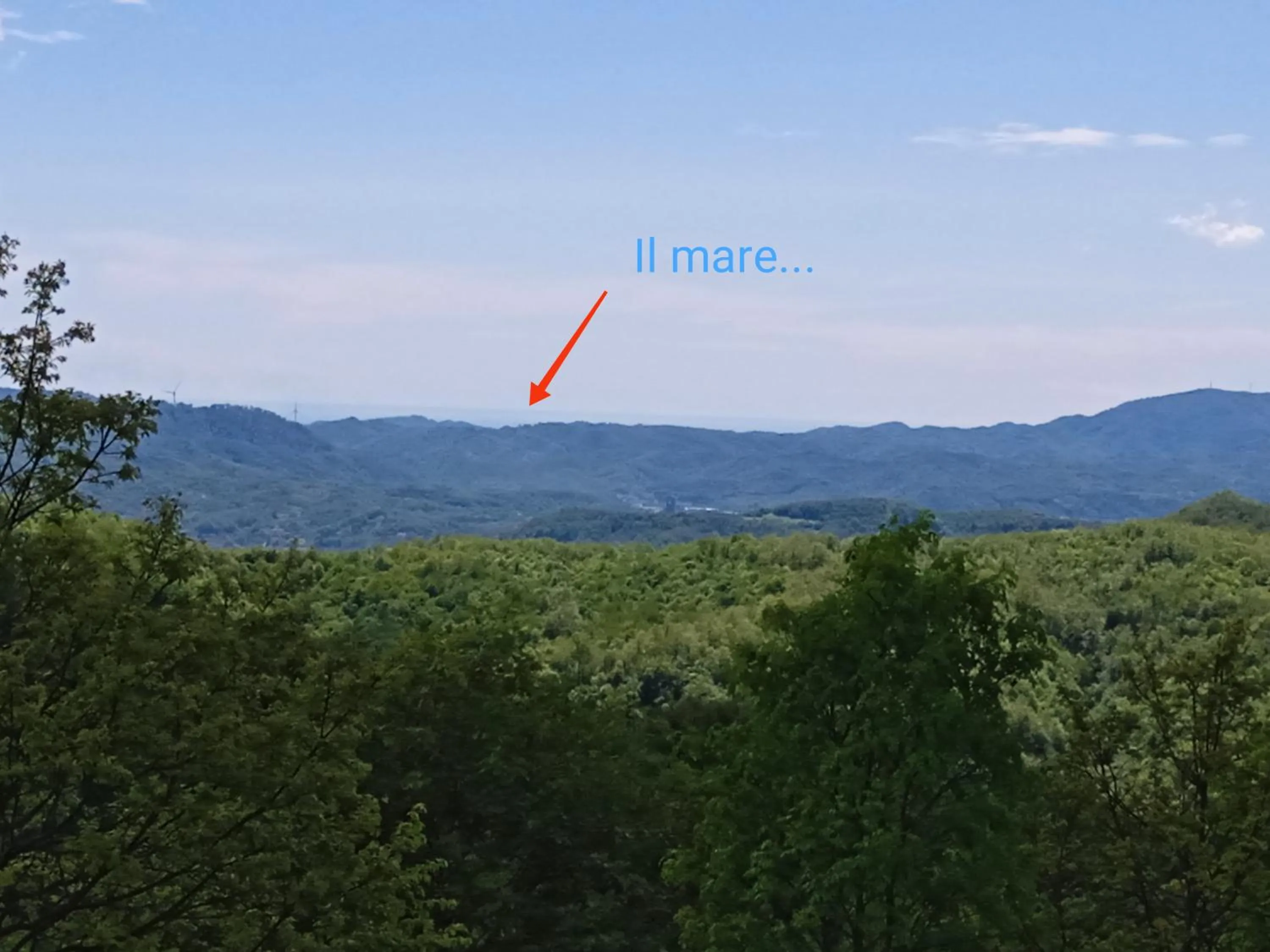 Natural landscape in Cascina Boschetto