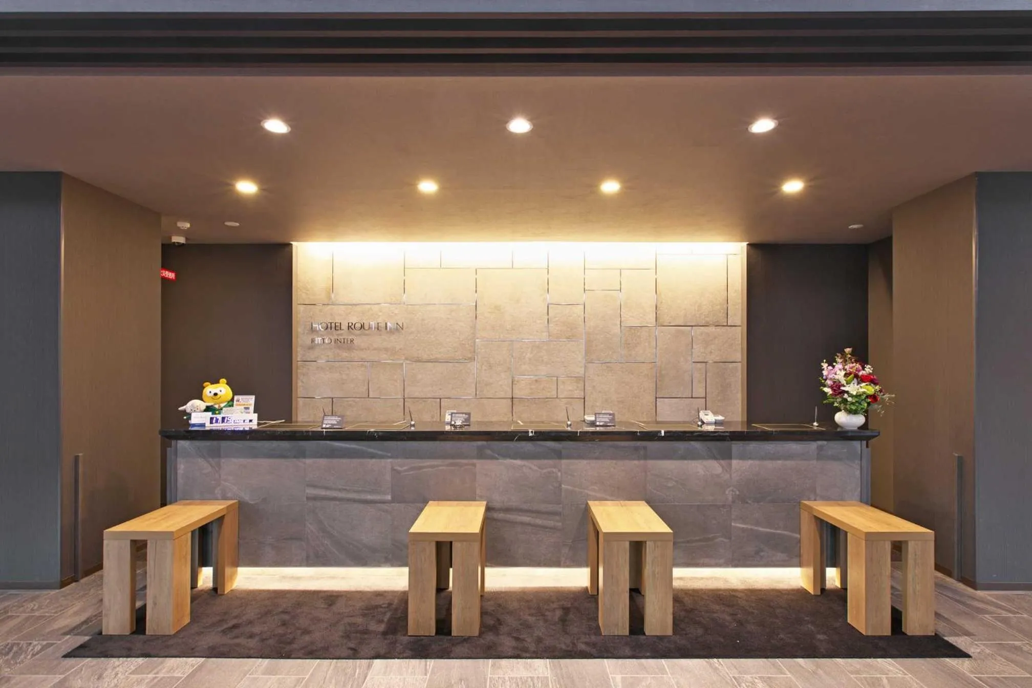 Lobby or reception in Hotel Route Inn Kusatsu Ritto -Ritto Inter Kokudo 1 gou-