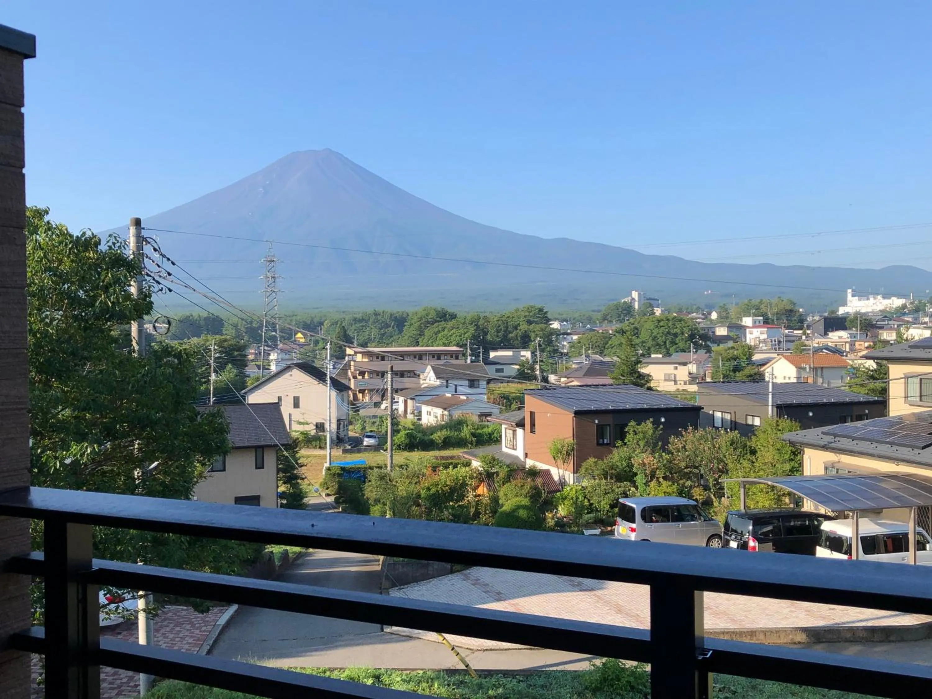 Balcony/Terrace in SORAPIA Villa Mt.FUJI Front