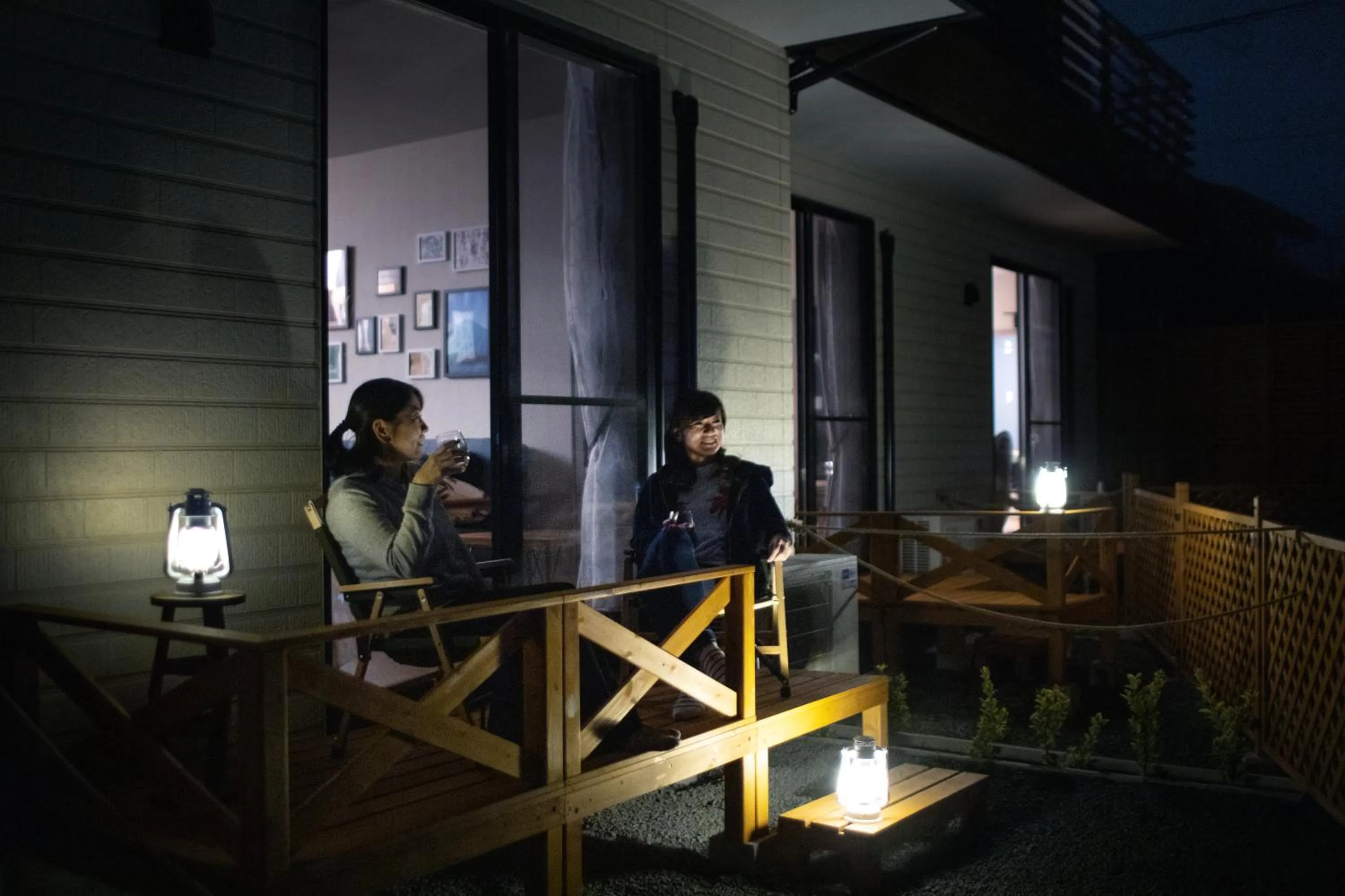 Balcony/Terrace in SORAPIA Villa Mt.FUJI Front