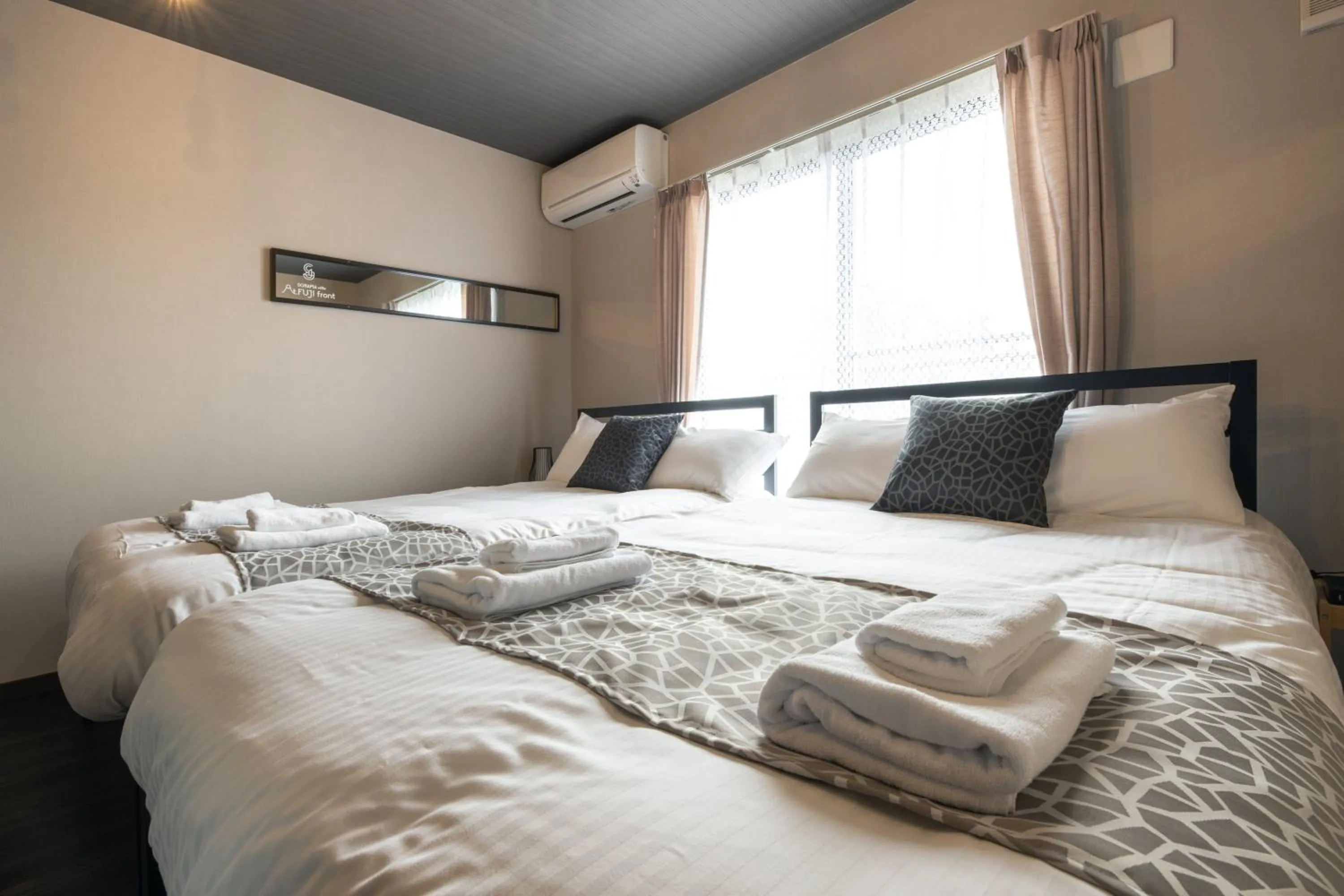 Bedroom, Bed in SORAPIA Villa Mt.FUJI Front