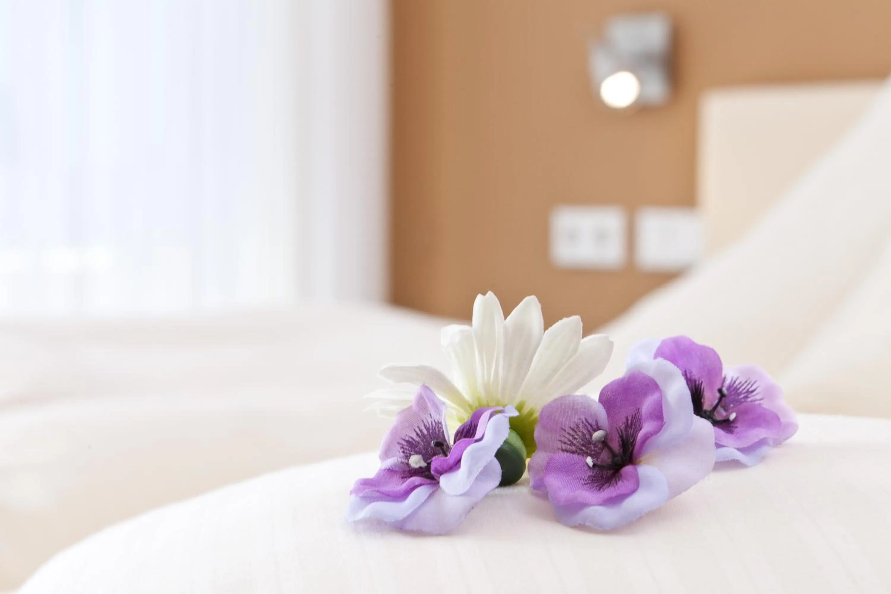 Decorative detail, Bed in Engelhard Das Landhotel Garni