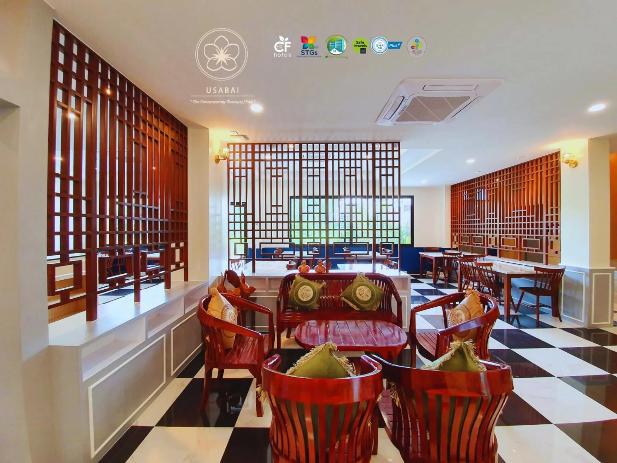 Lobby or reception in USABAI Riverside Boutique Hotel