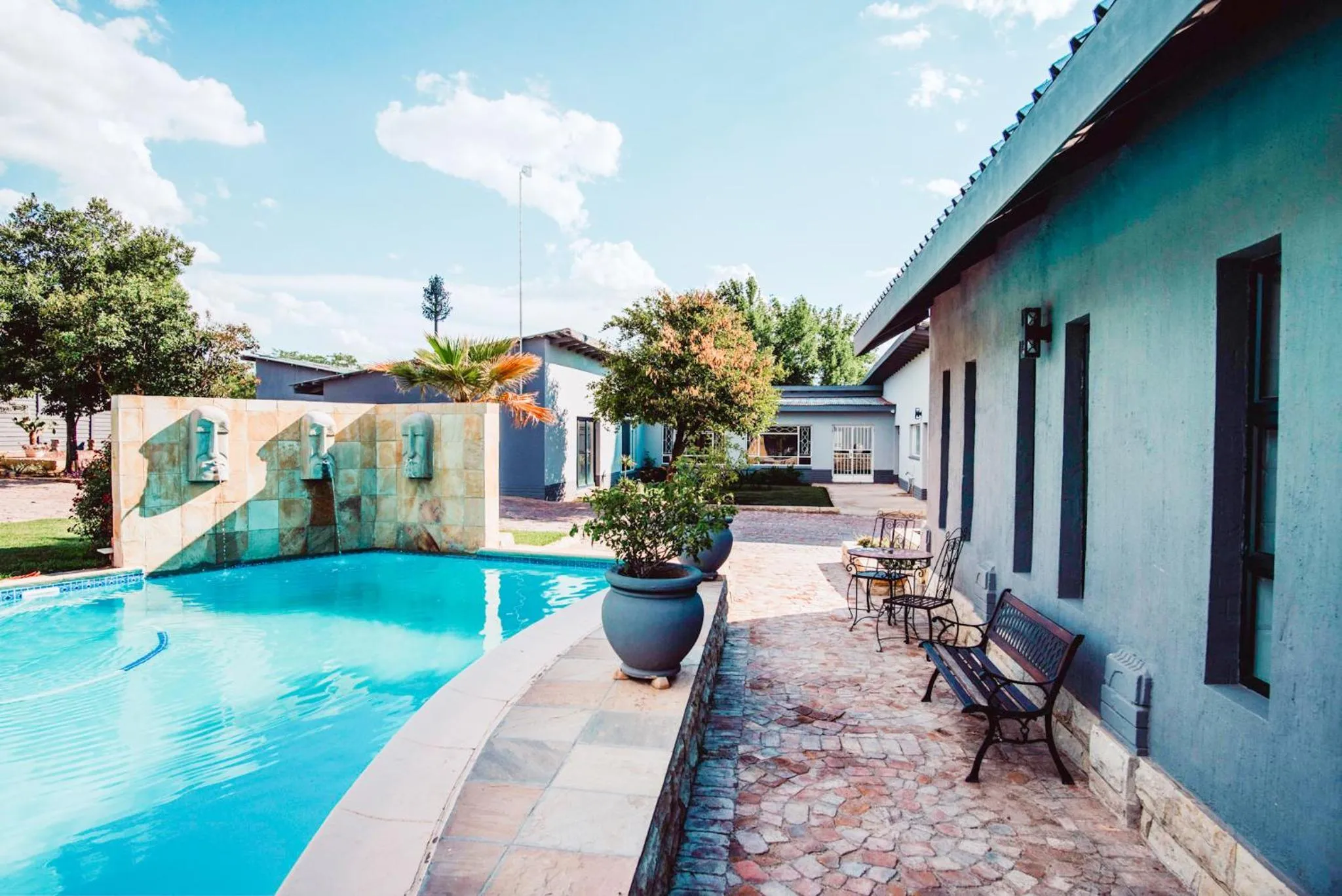 Pool view in Le Grant Guesthhouse