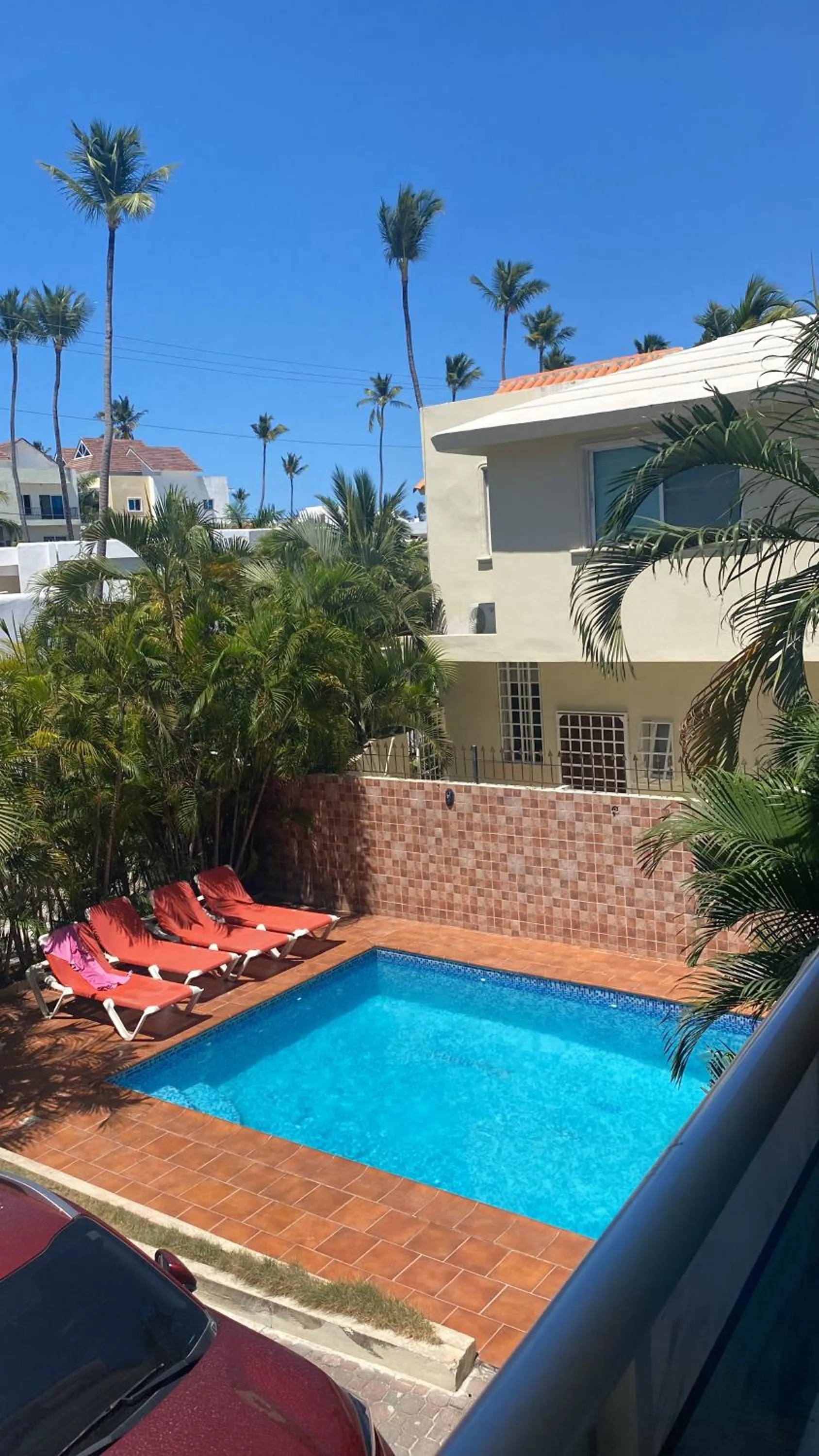 Pool view in Hotel Las Rosas de Punta Cana