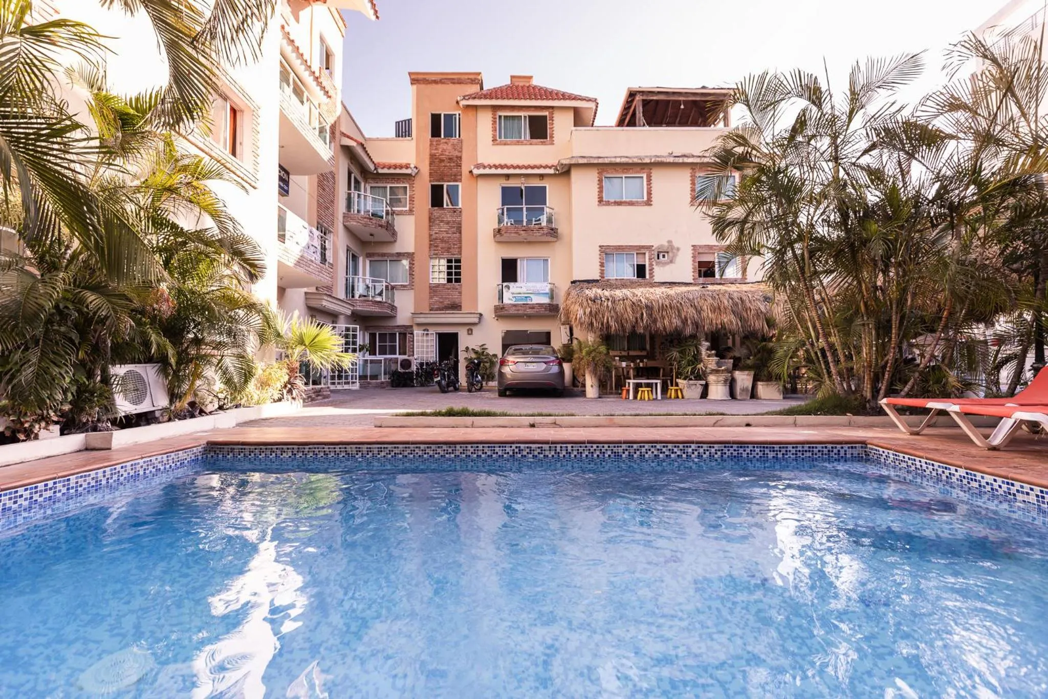 Pool view in Hotel Las Rosas de Punta Cana