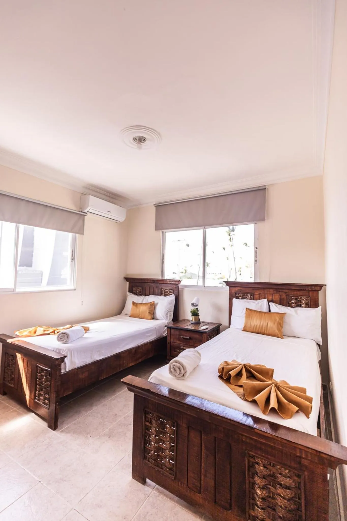 Bed in Hotel Las Rosas de Punta Cana