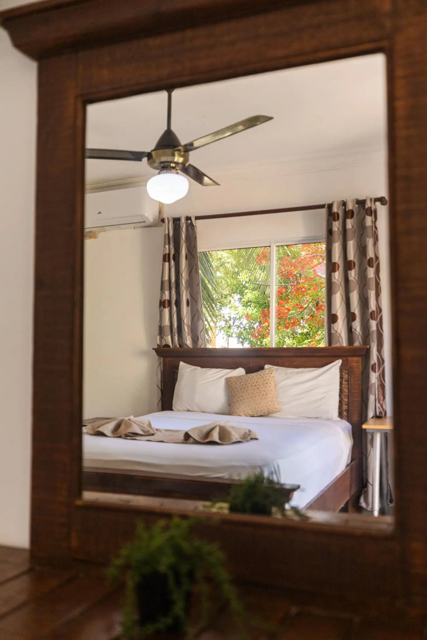 fireplace, Bed in Hotel Las Rosas de Punta Cana