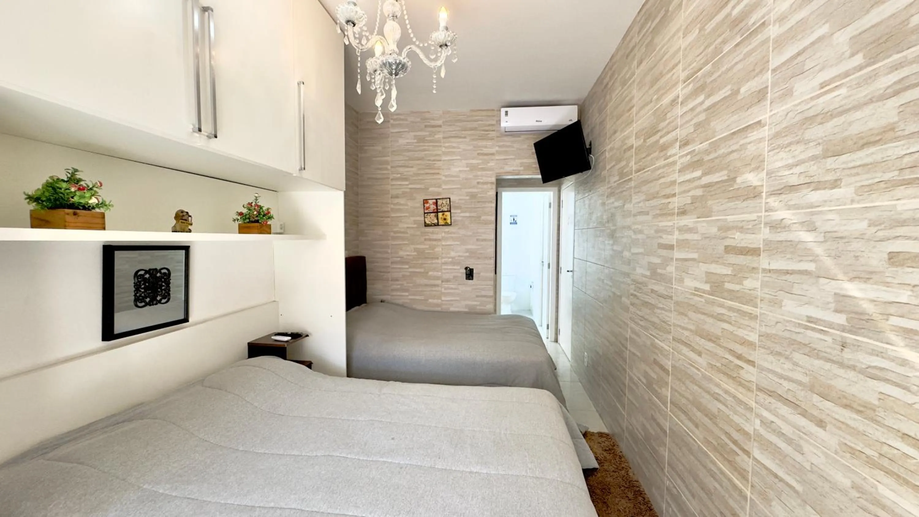 Bed in Hotel das Palmas