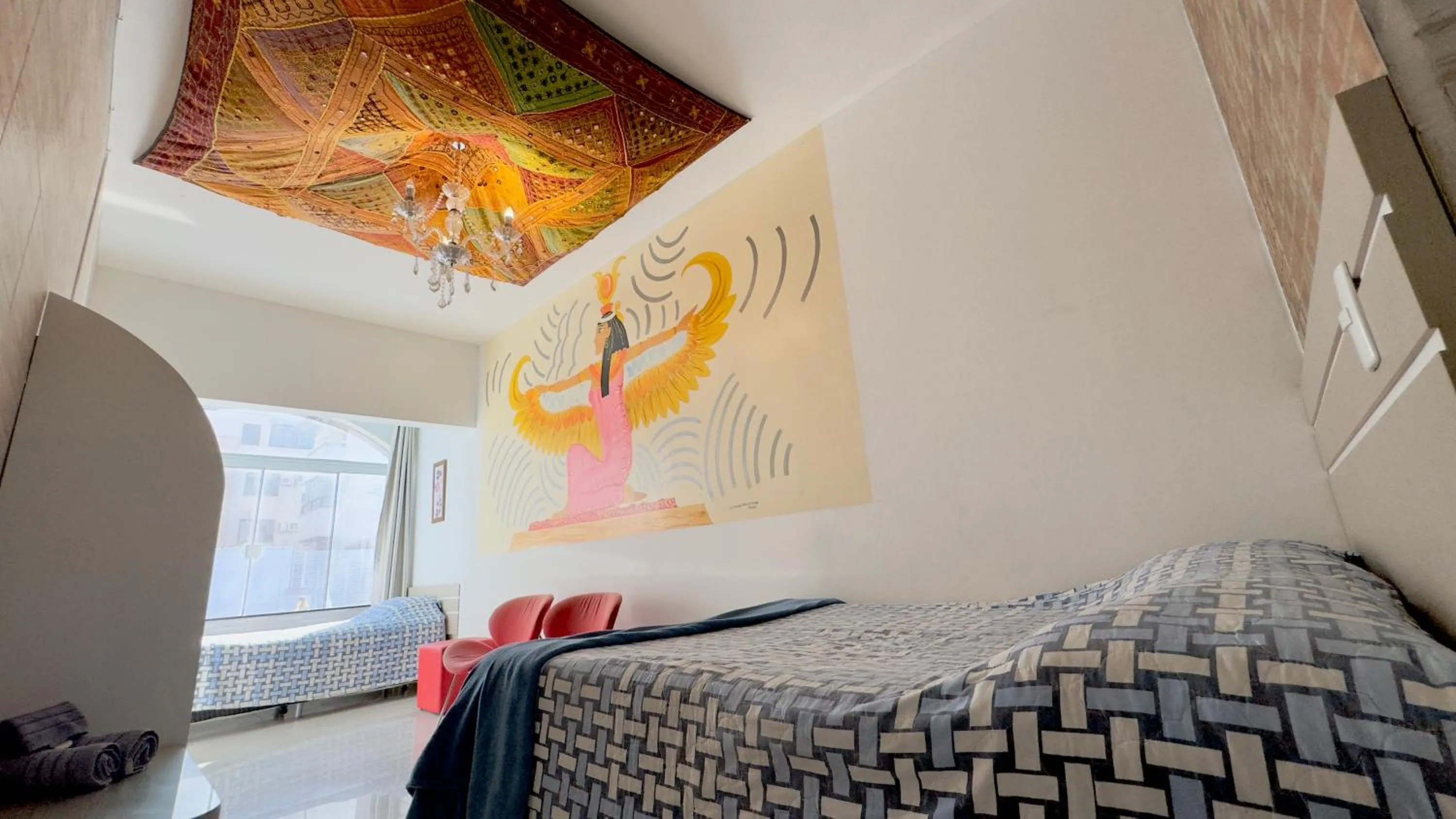 Bed in Hotel das Palmas