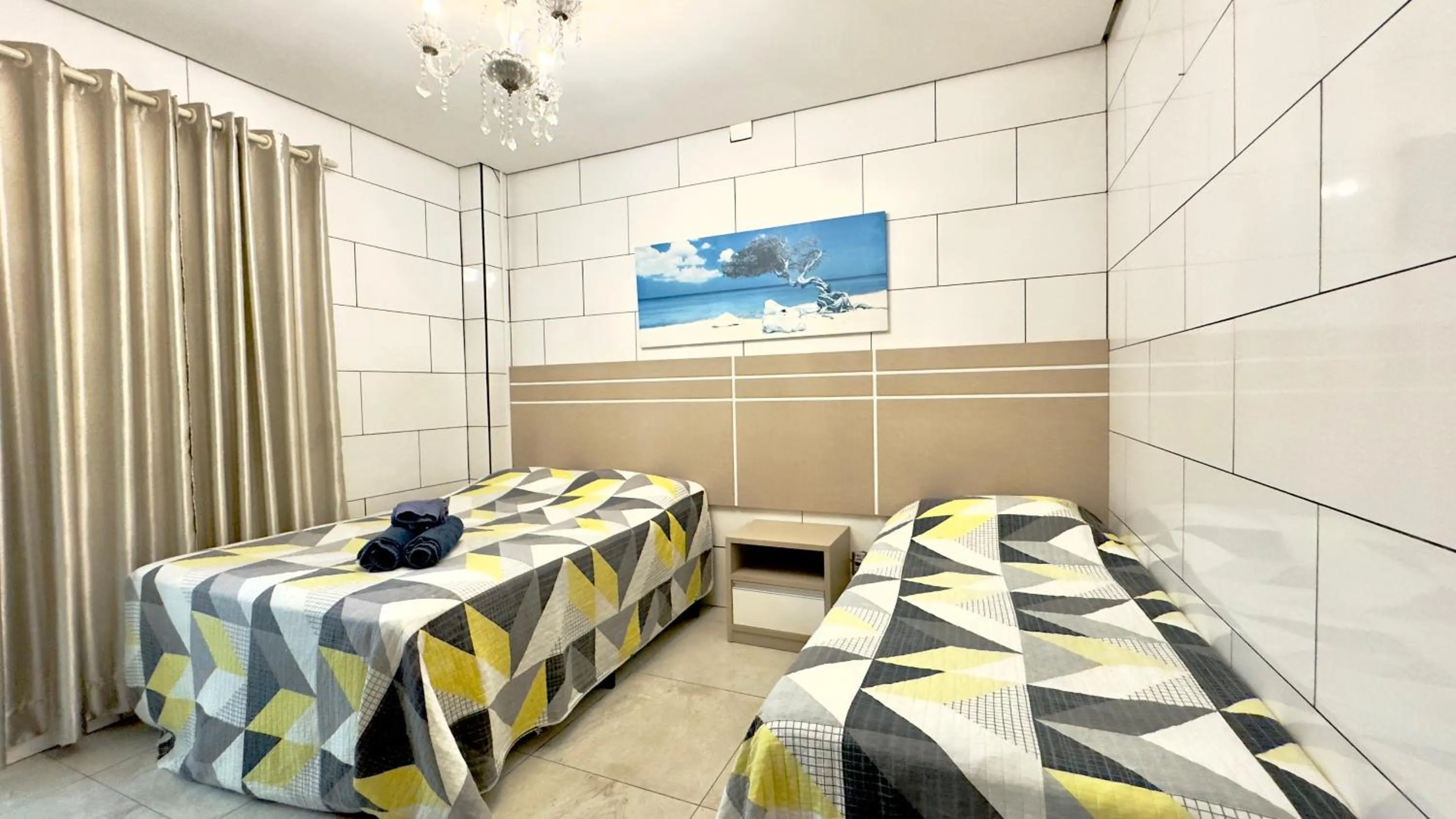 Bed in Hotel das Palmas