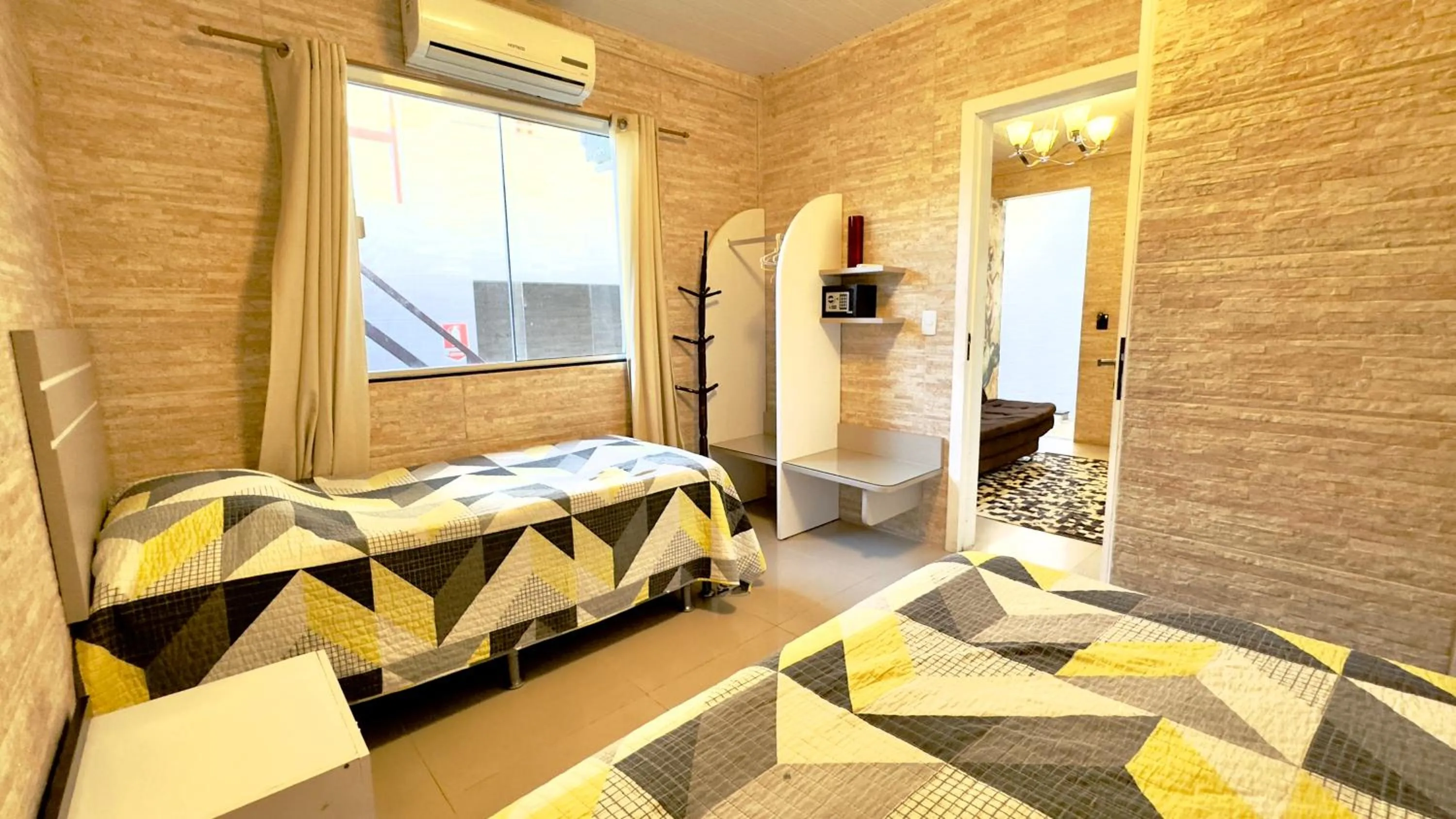 Bed in Hotel das Palmas