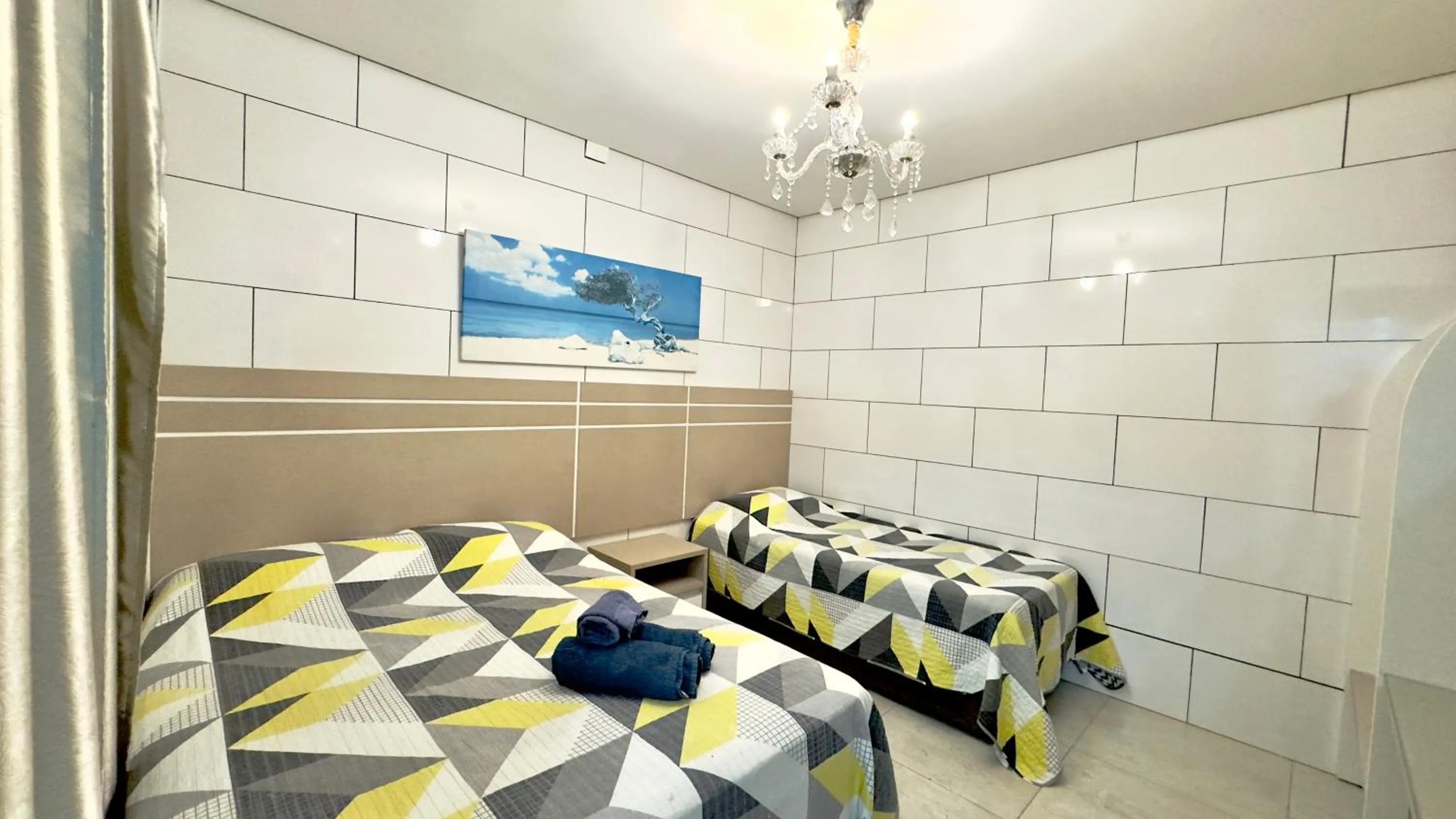 Bed in Hotel das Palmas