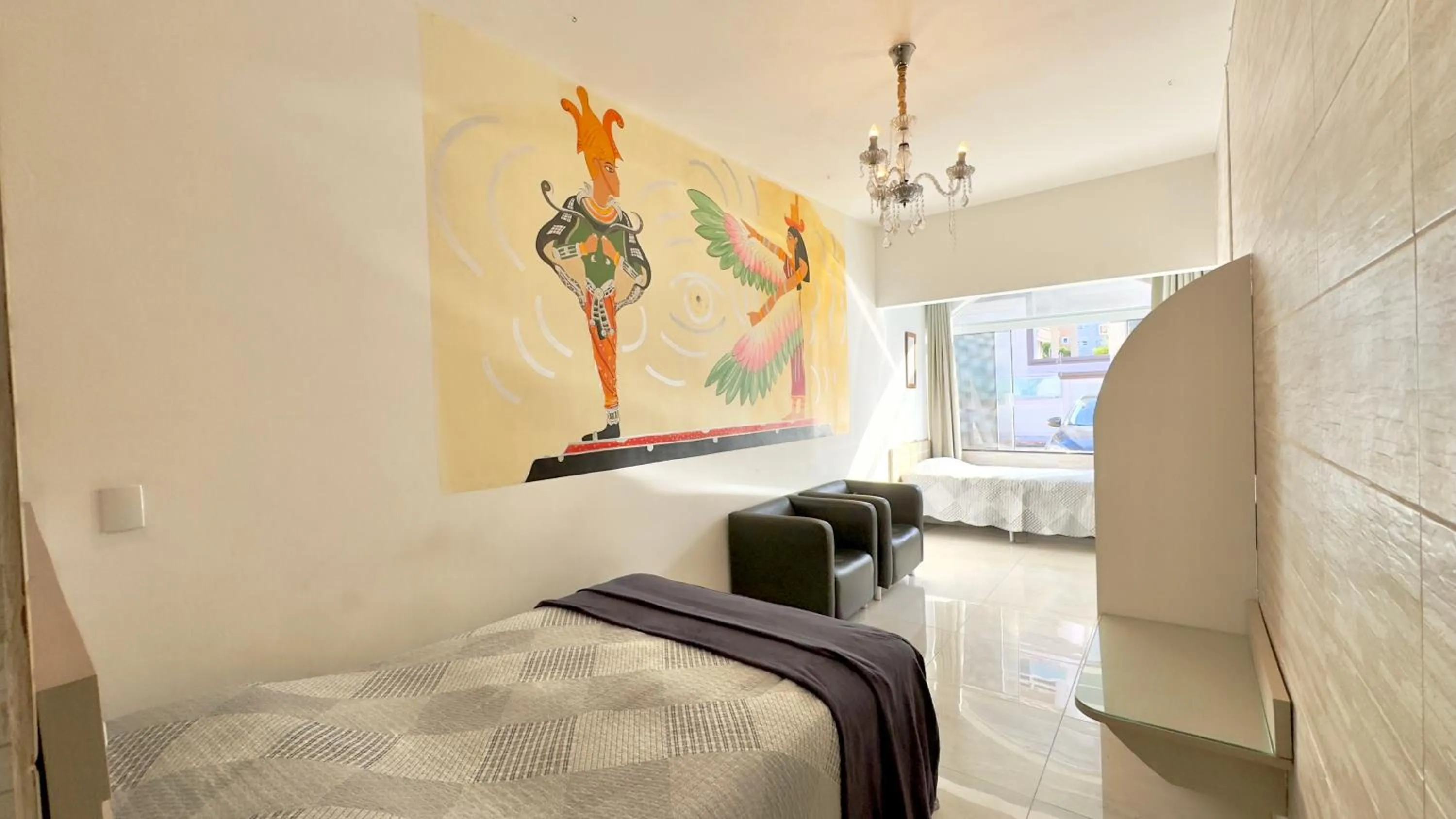 Bed in Hotel das Palmas