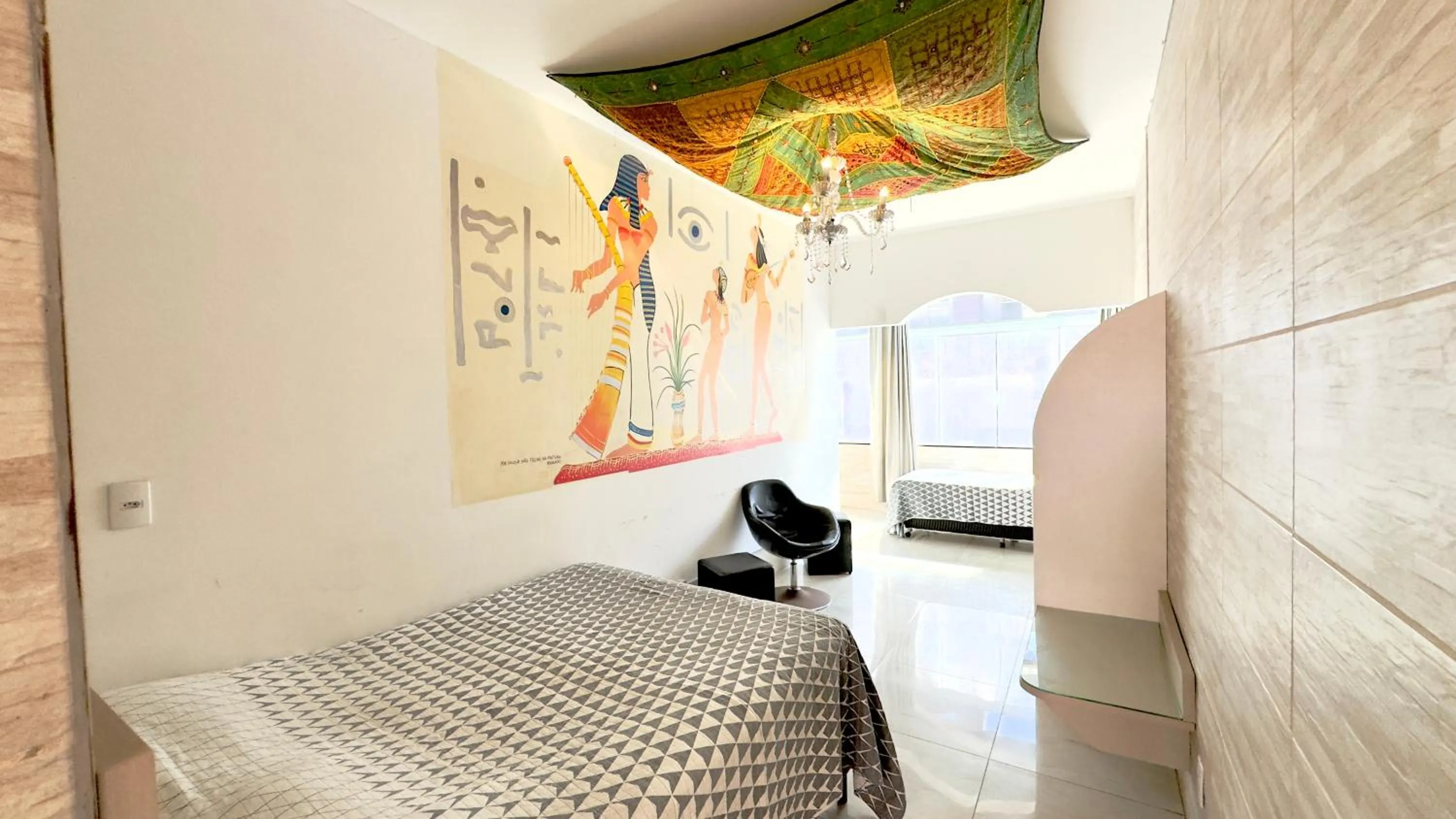 Bed in Hotel das Palmas