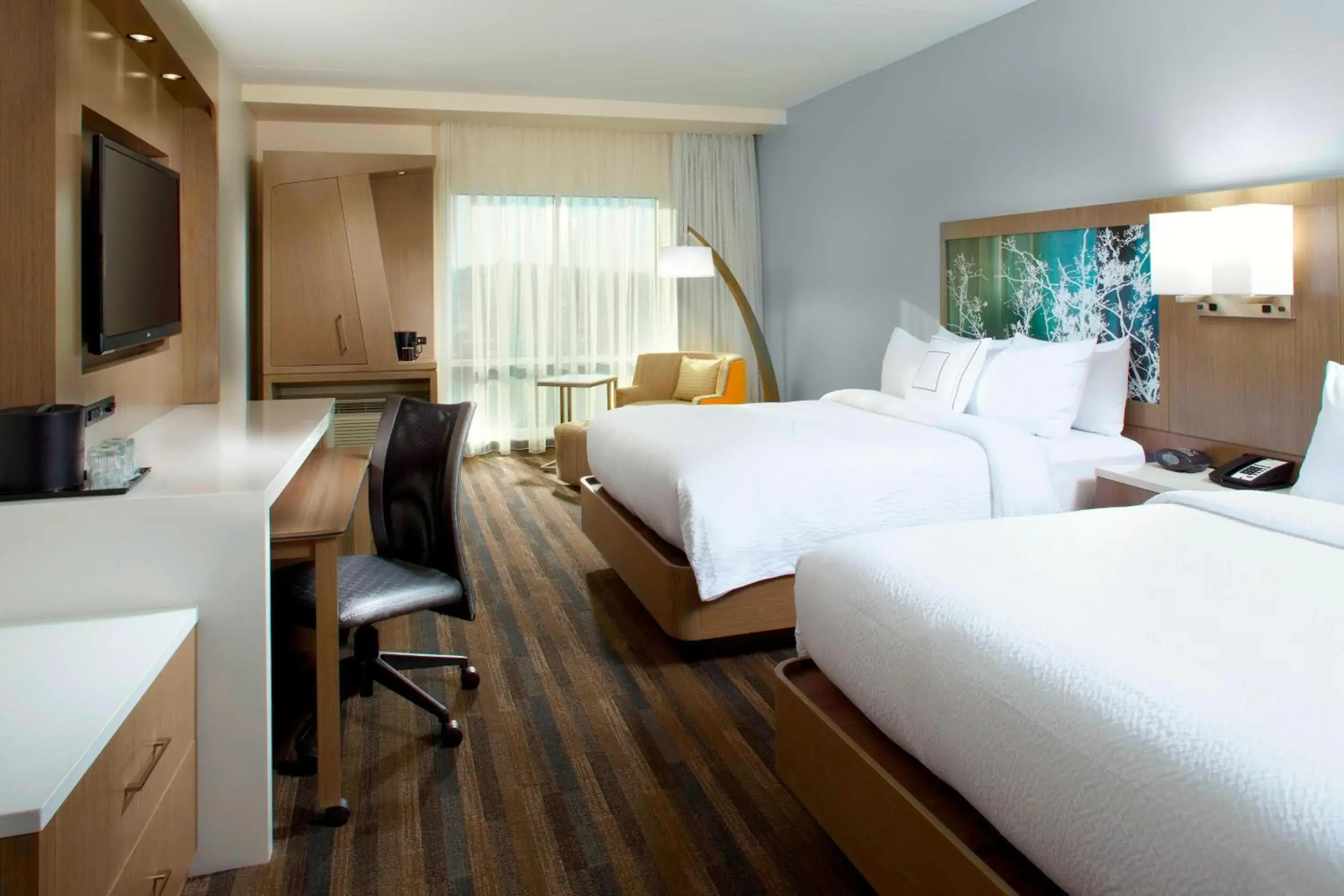 Queen Room with Two Queen Beds in Courtyard by Marriott Knoxville West/Bearden Queen Room with Two Queen Beds in Courtyard by Marriott Knoxville West/Bearden
