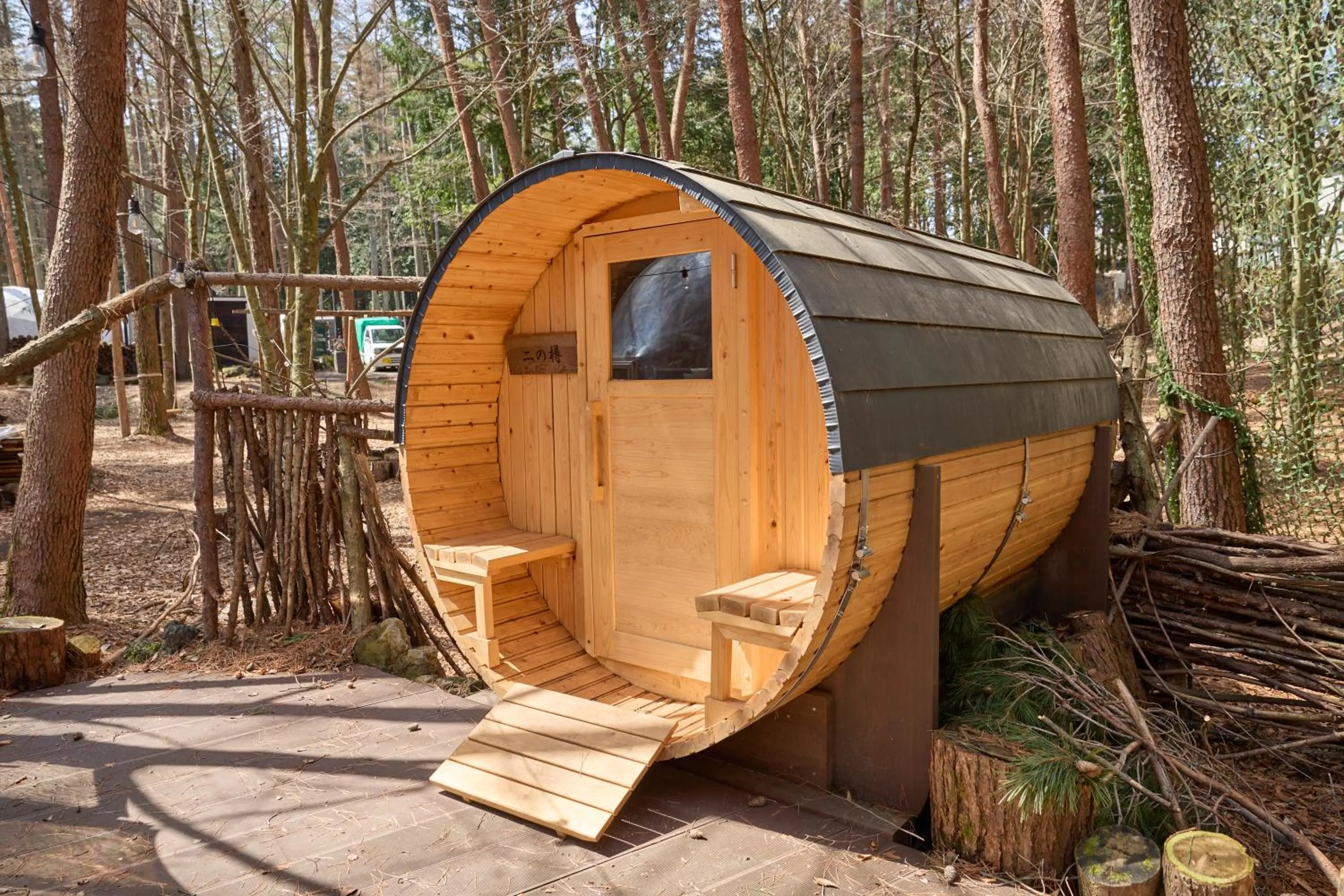 Sauna in HANZ OUTDOOR RESORT -formerly GLAMPING VILLA HANZ KAWAGUCHIKO