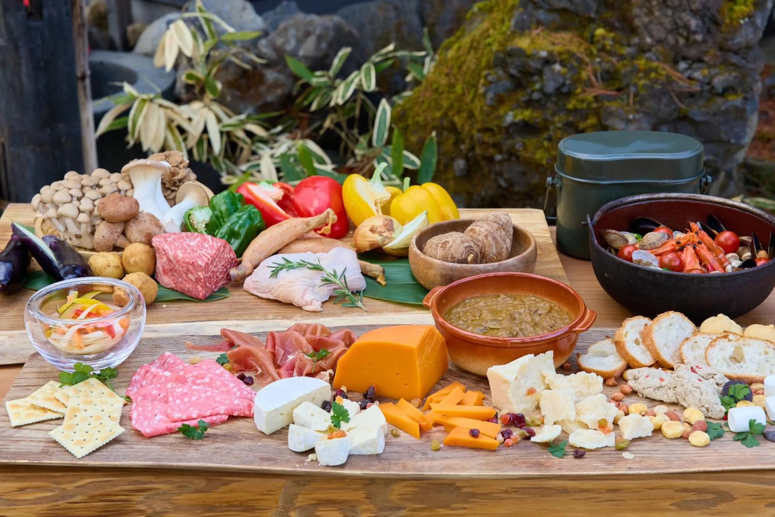 Dinner in HANZ OUTDOOR RESORT -formerly GLAMPING VILLA HANZ KAWAGUCHIKO