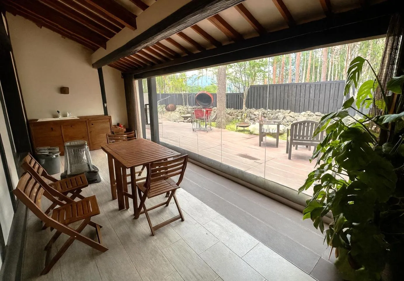Balcony/Terrace in HANZ OUTDOOR RESORT -formerly GLAMPING VILLA HANZ KAWAGUCHIKO