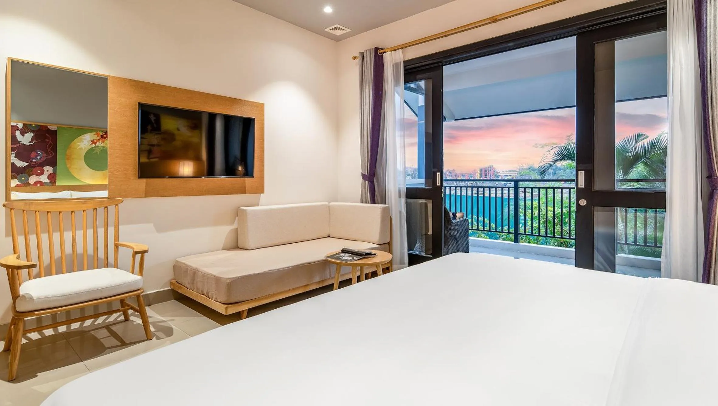 View (from property/room), Bed in Da Nang - Mikazuki Japanese Resorts & Spa