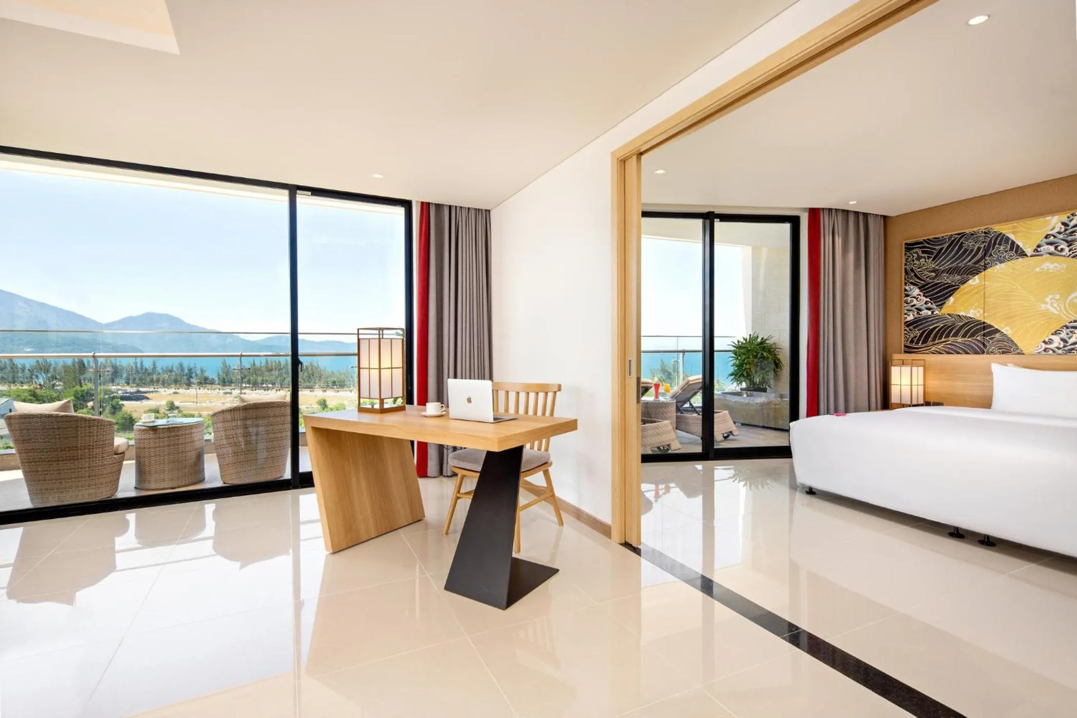 Seating area, Bed in Da Nang - Mikazuki Japanese Resorts & Spa