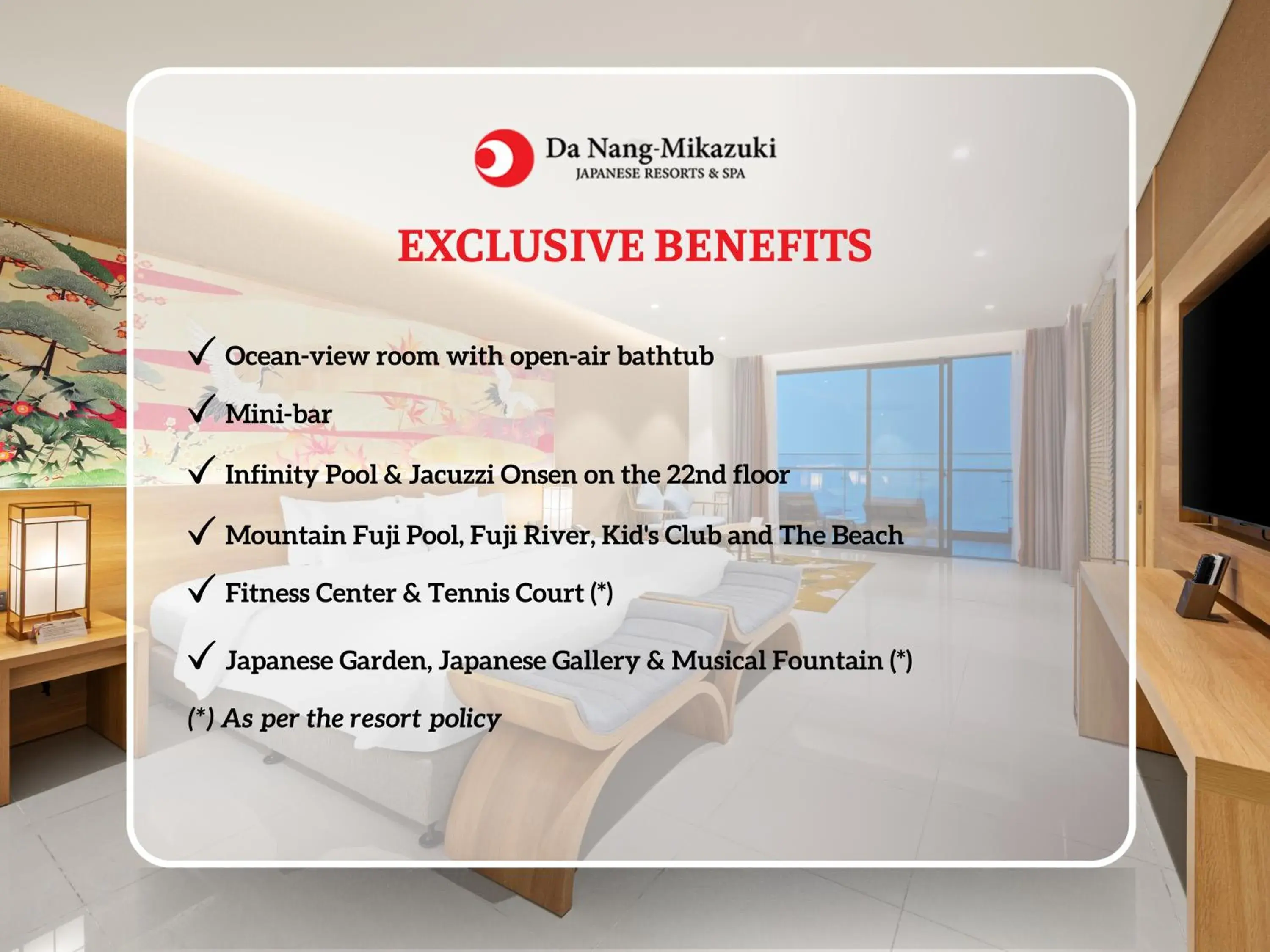 Special Offer - Premium Deluxe Double Room with Ocean View in Da Nang - Mikazuki Japanese Resorts & Spa Special Offer - Premium Deluxe Double Room with Ocean View in Da Nang - Mikazuki Japanese Resorts & Spa