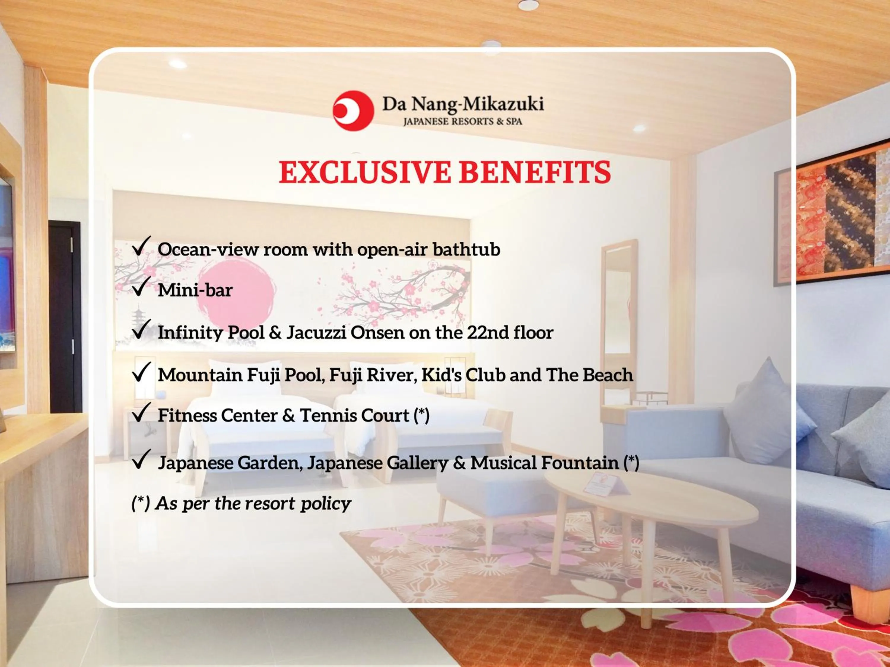 Text overlay in Da Nang - Mikazuki Japanese Resorts & Spa