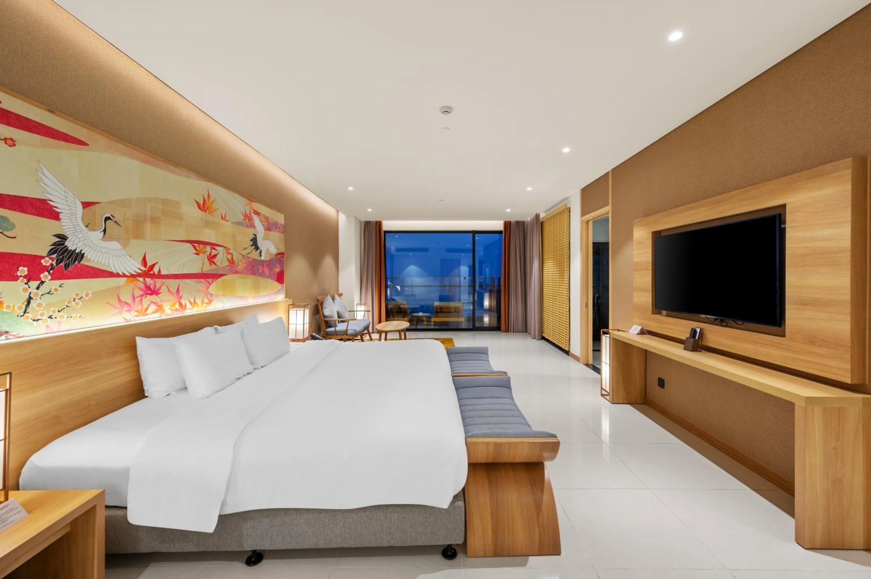 View (from property/room), Bed in Da Nang - Mikazuki Japanese Resorts & Spa