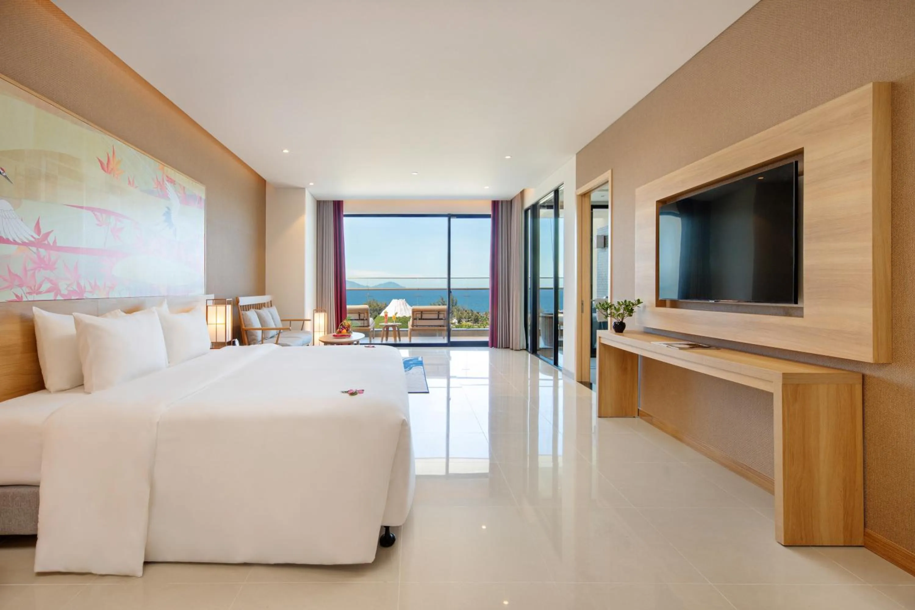 View (from property/room), Bed in Da Nang - Mikazuki Japanese Resorts & Spa