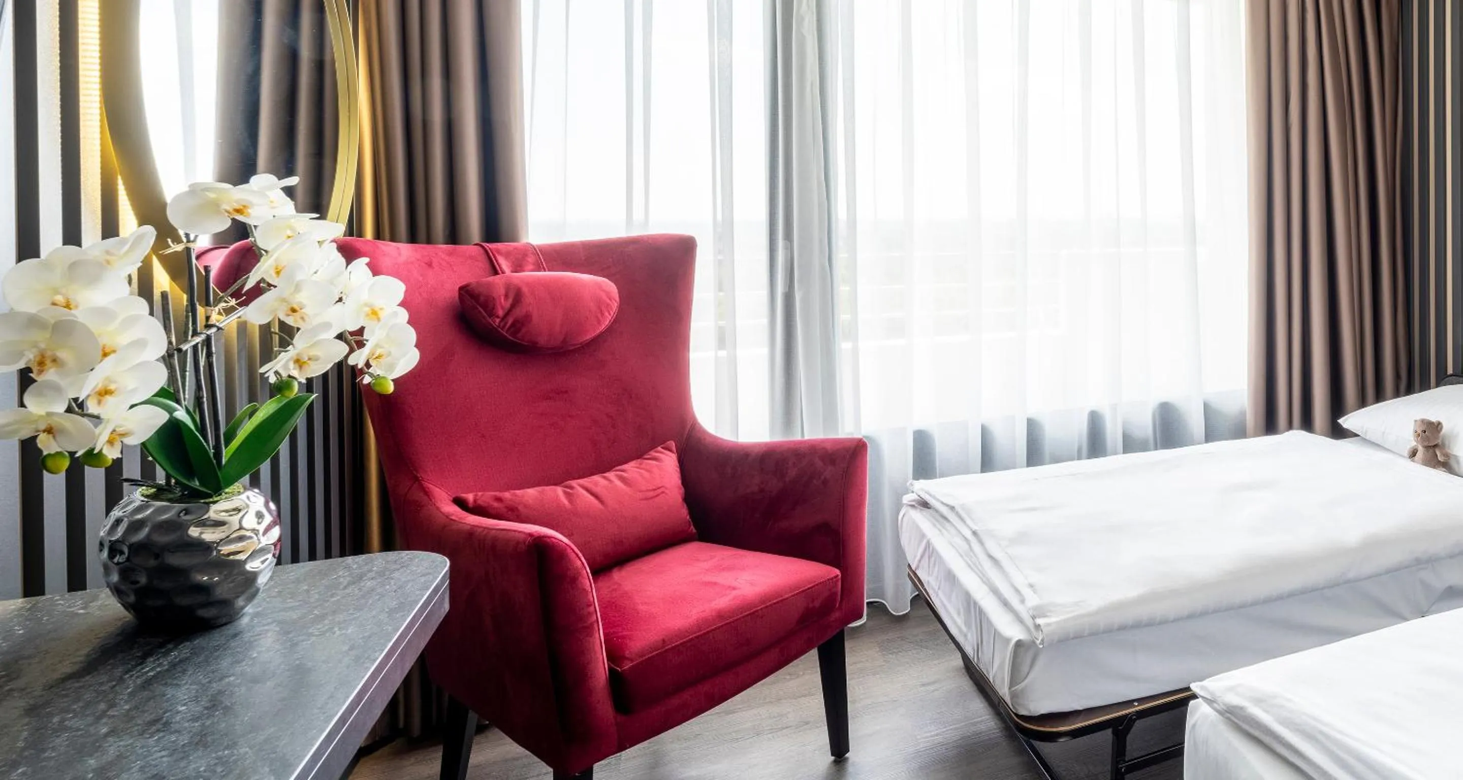 Decorative detail, Bed in PLAZA Hotel Bruchsal