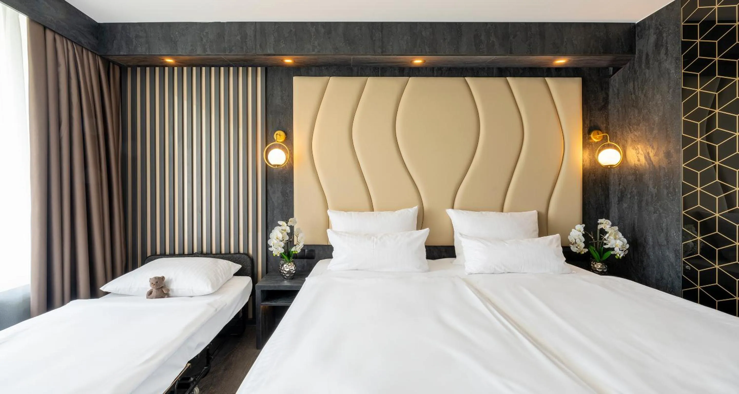 Bed in PLAZA Hotel Bruchsal