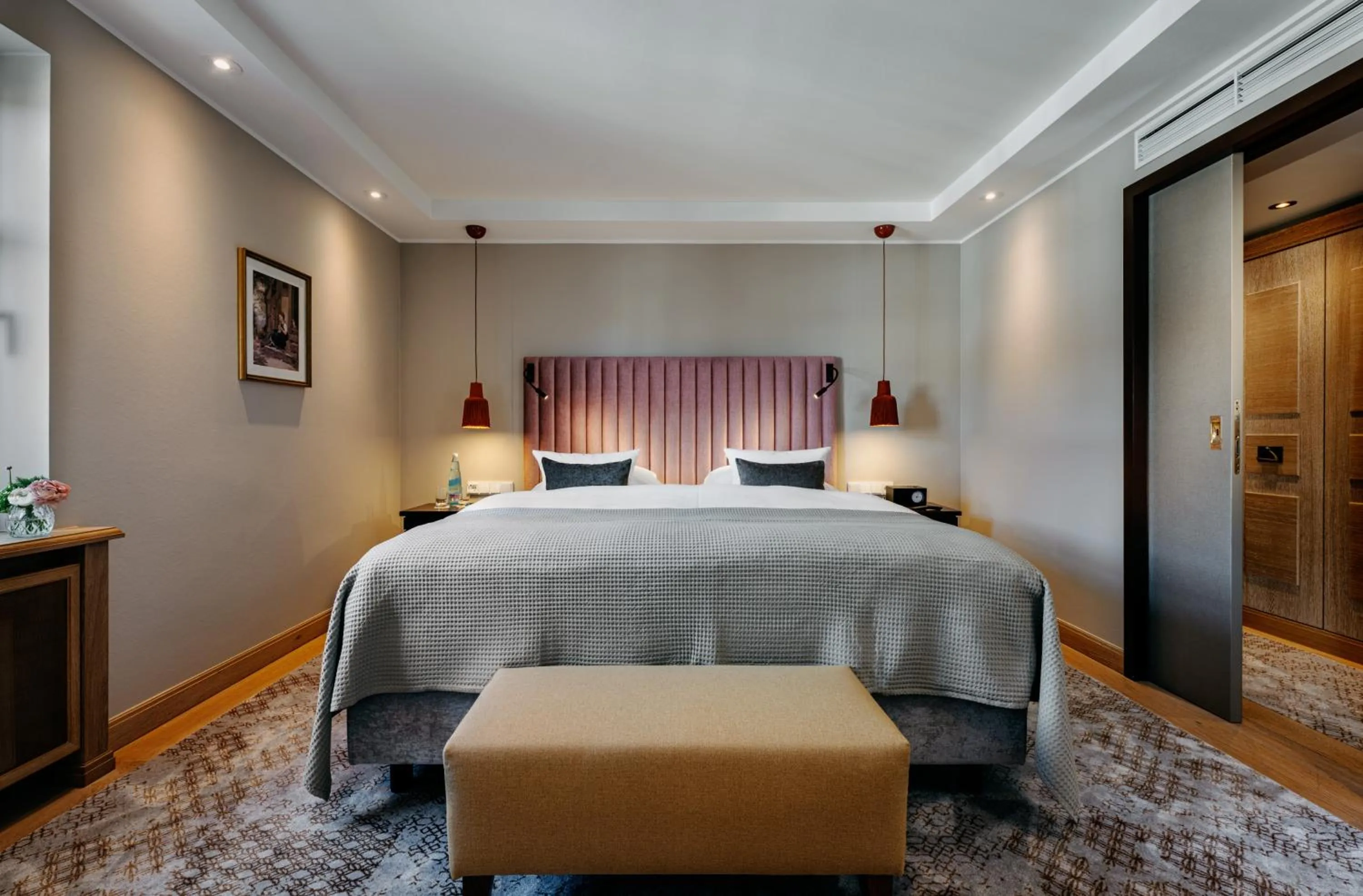 Bed in Hotel Die Sonne Frankenberg