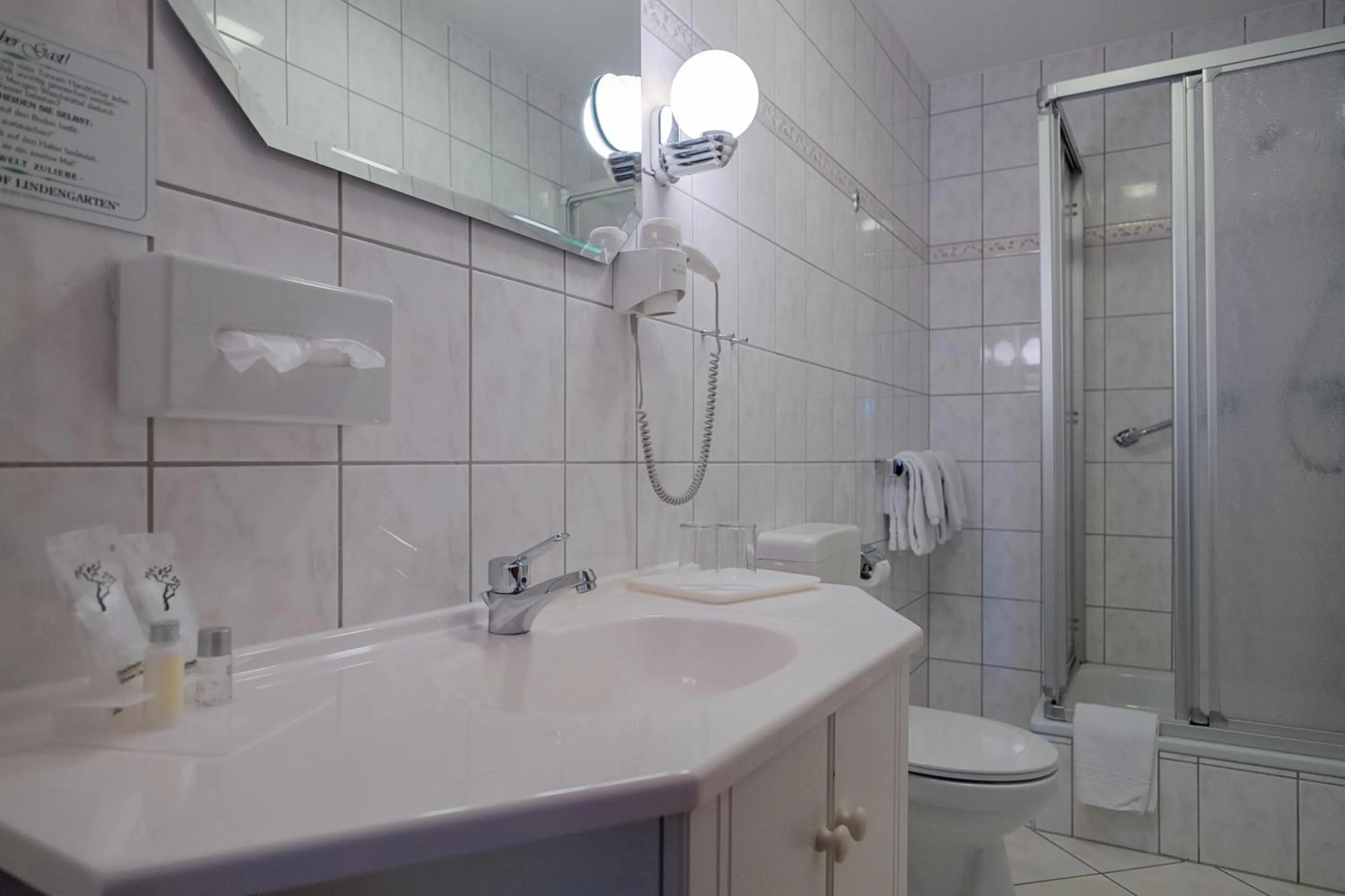 Bathroom in Hotel & Restaurant Lindengarten