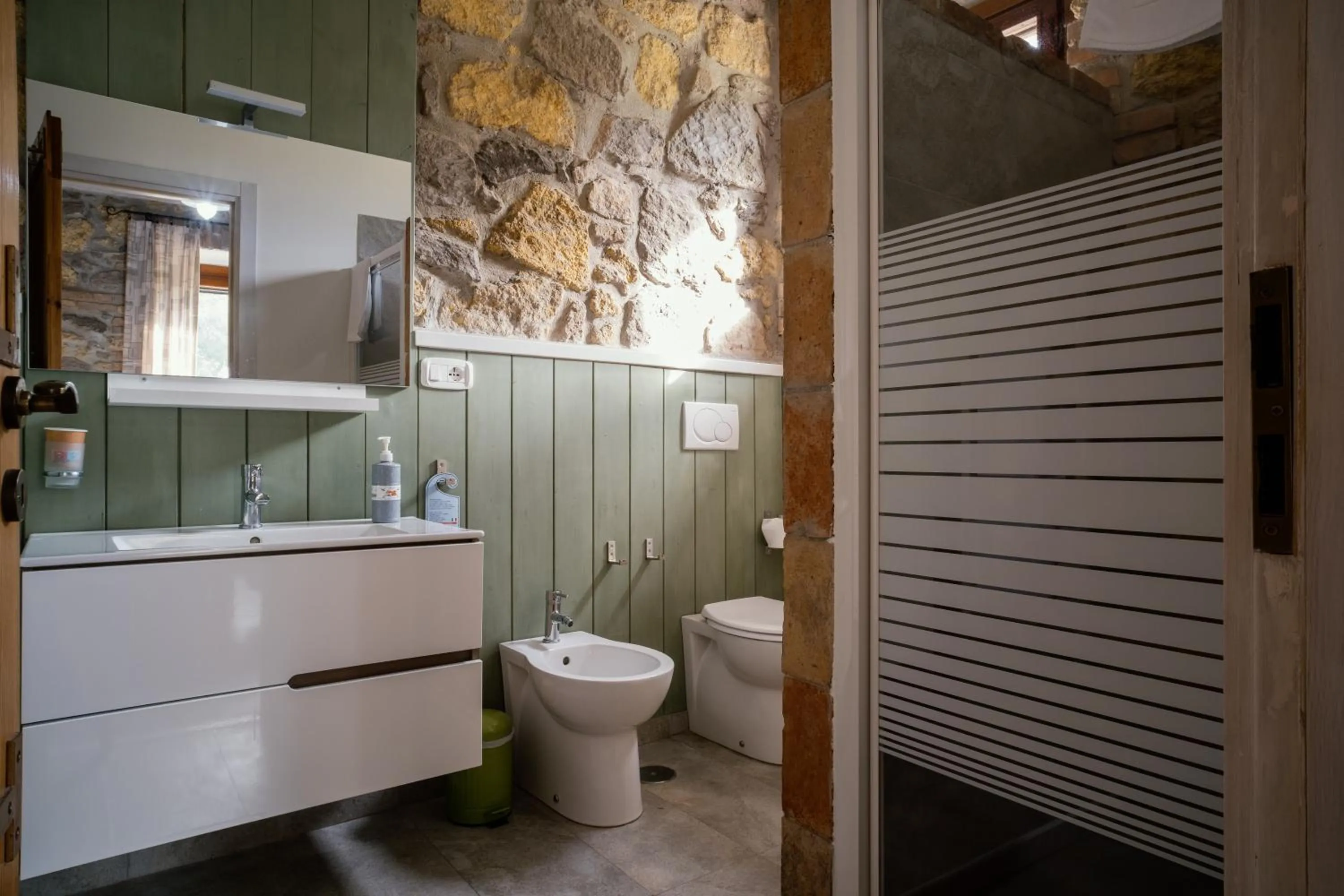 Bathroom in Locanda Villa Naumanni