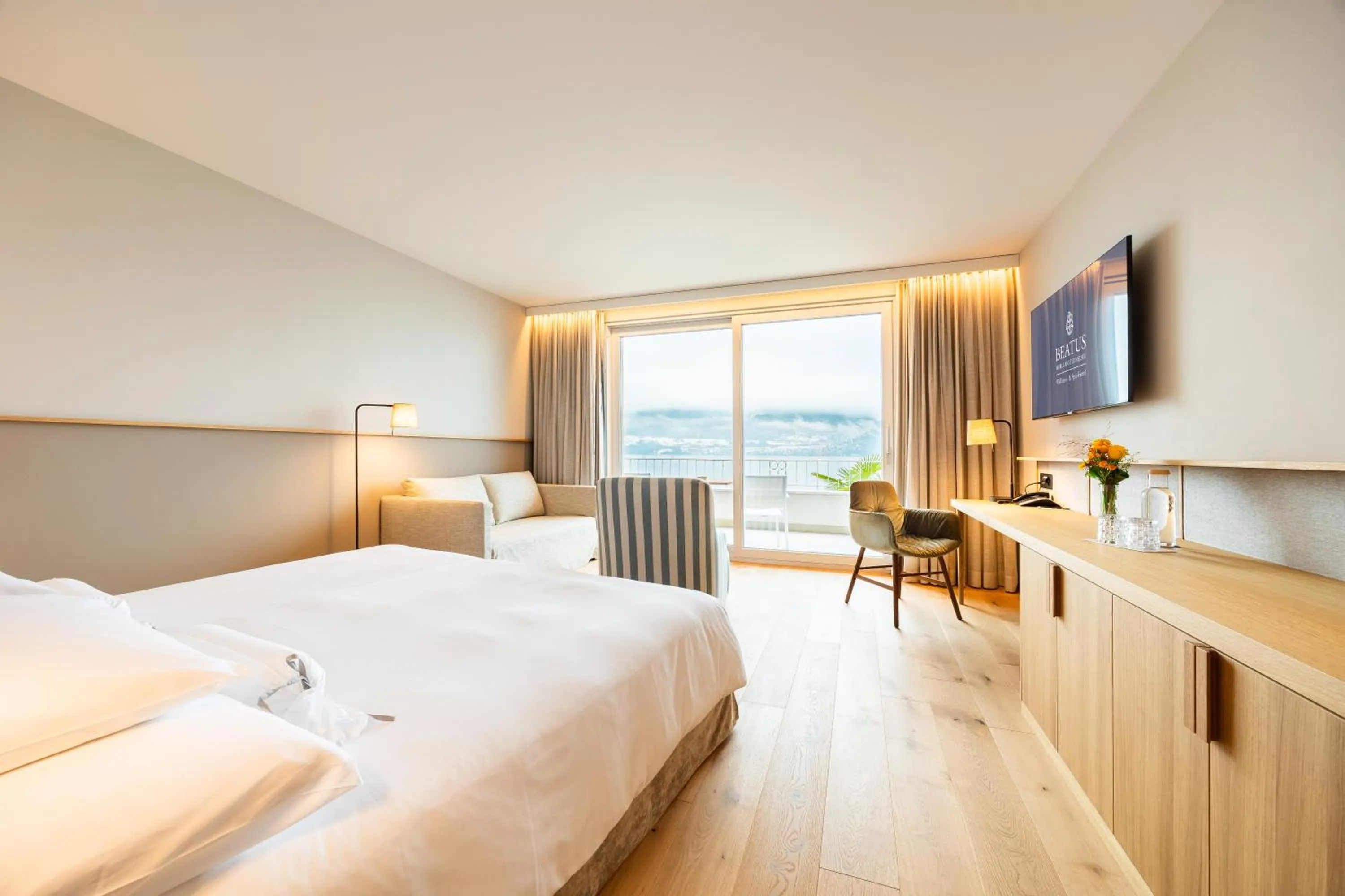 Photo of the whole room, Bed in BEATUS Wellness- & Spa-Hotel