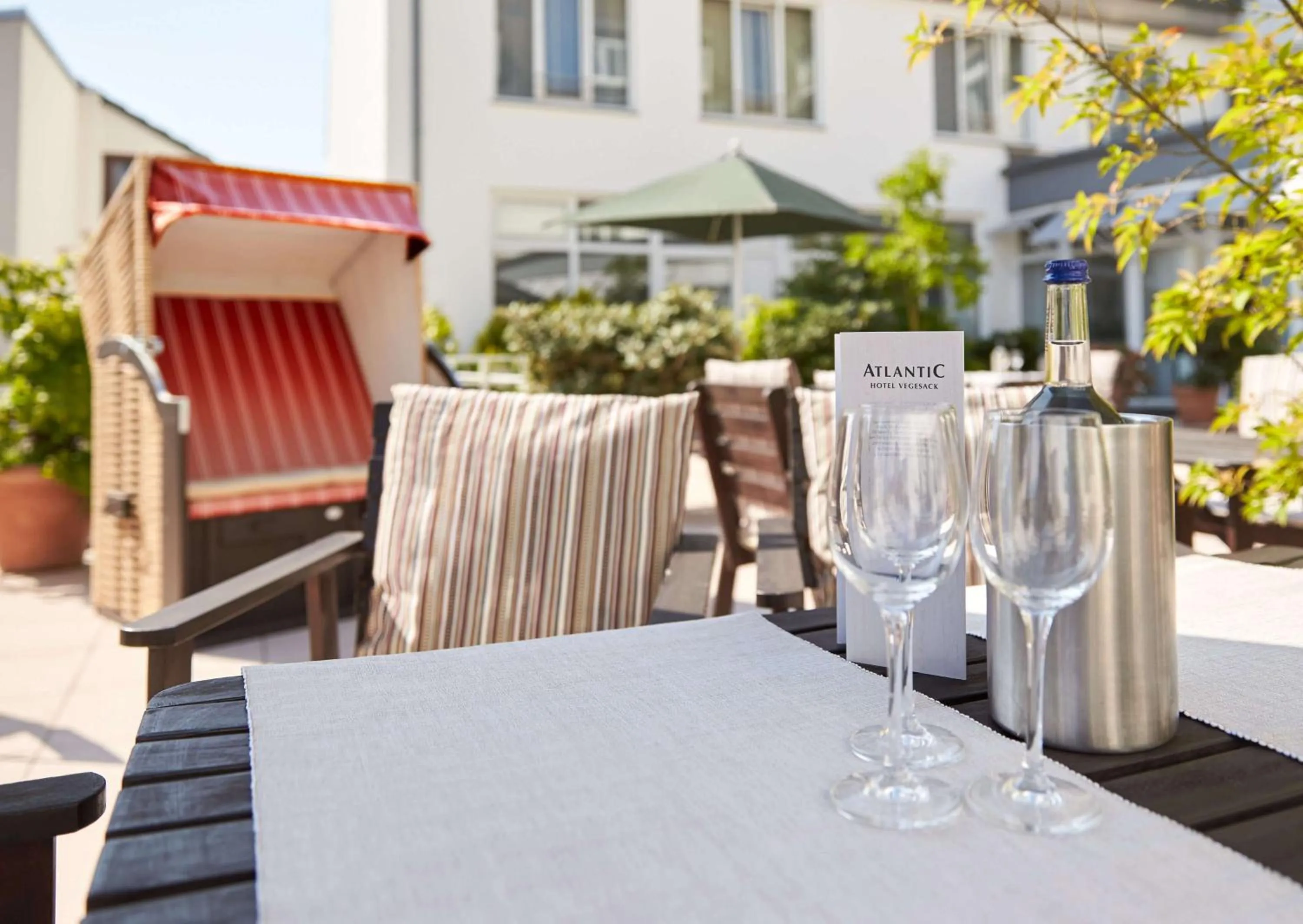 Patio in ATLANTIC Hotel Vegesack