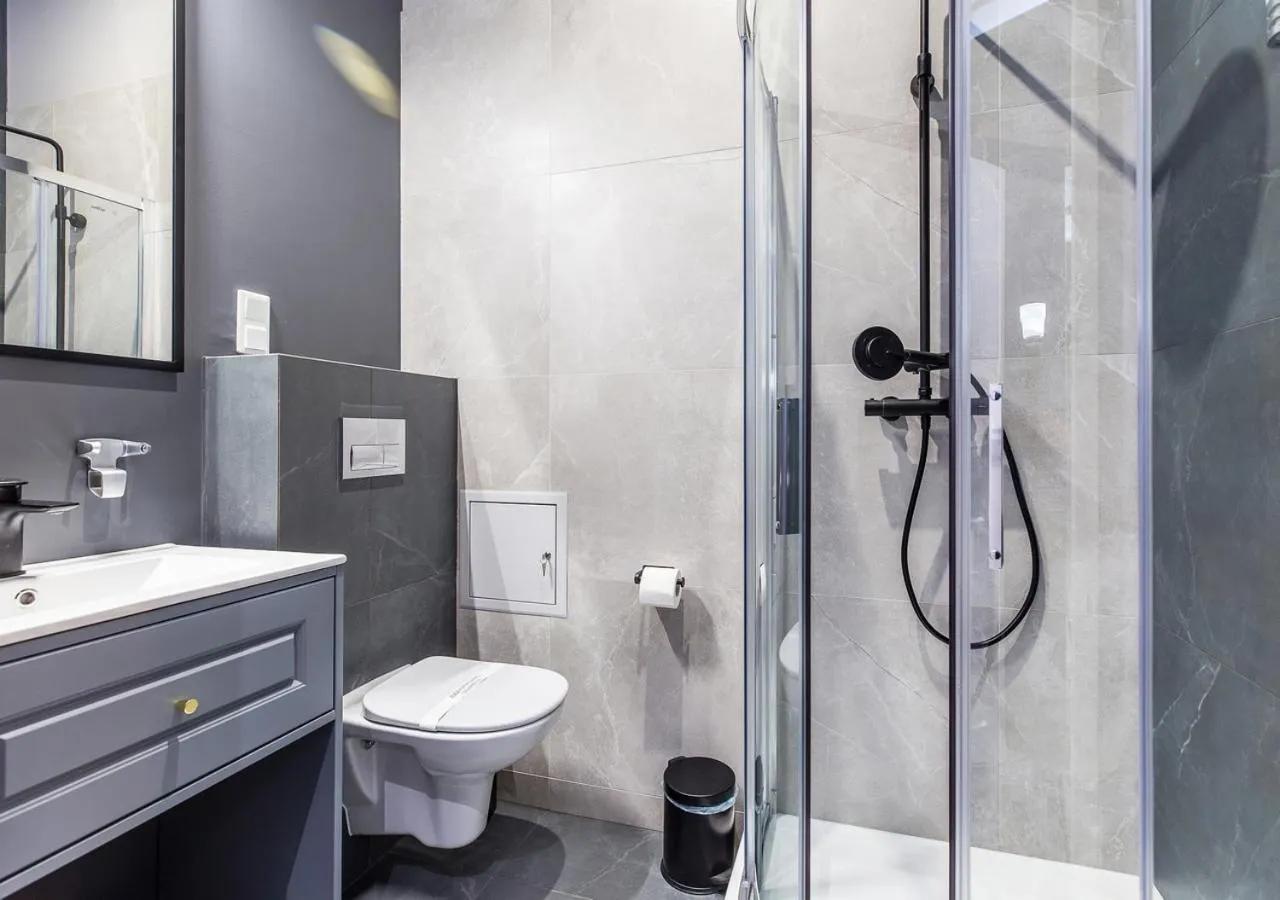 Shower in Aparthotel Cracovia Residence