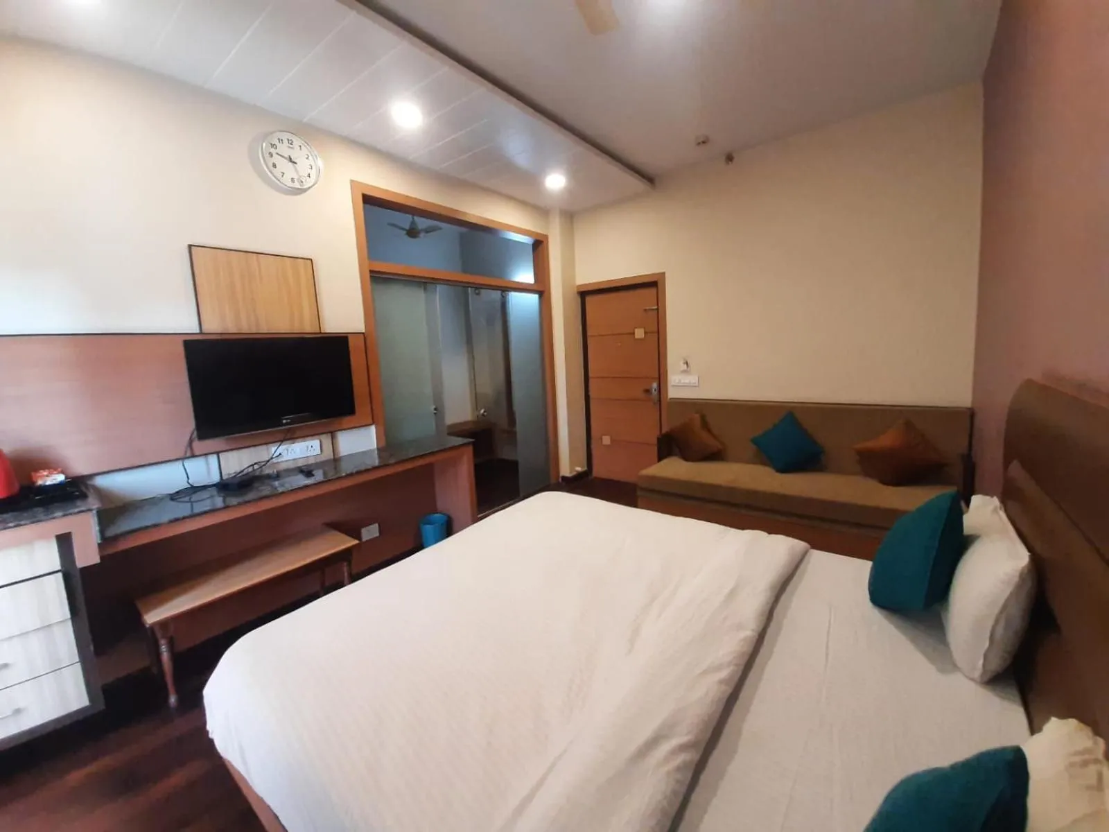 Bed in Hotel Anuvibha Malviya Nagar