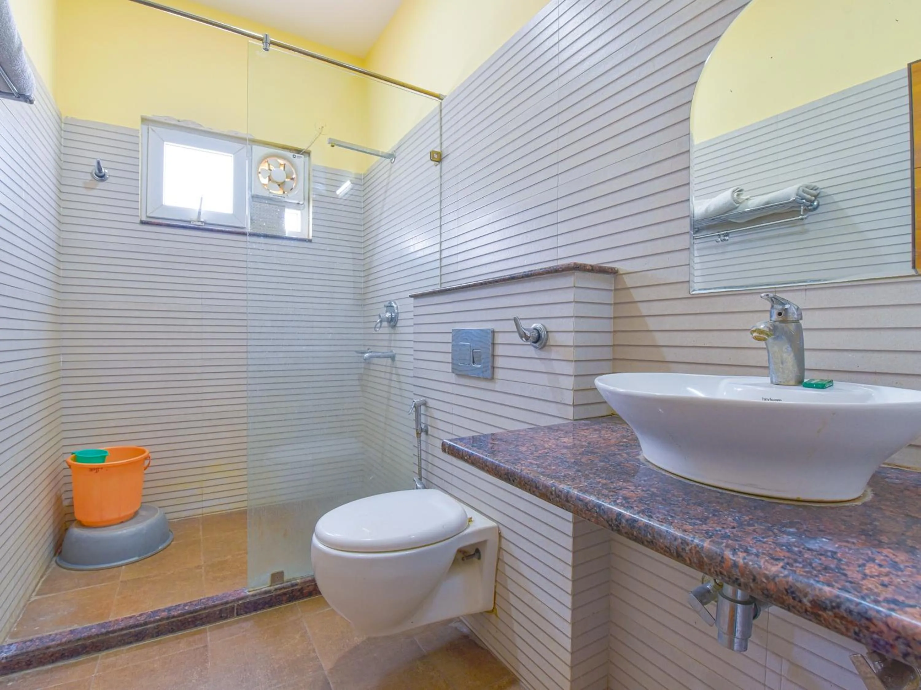 Shower in Hotel Anuvibha Malviya Nagar