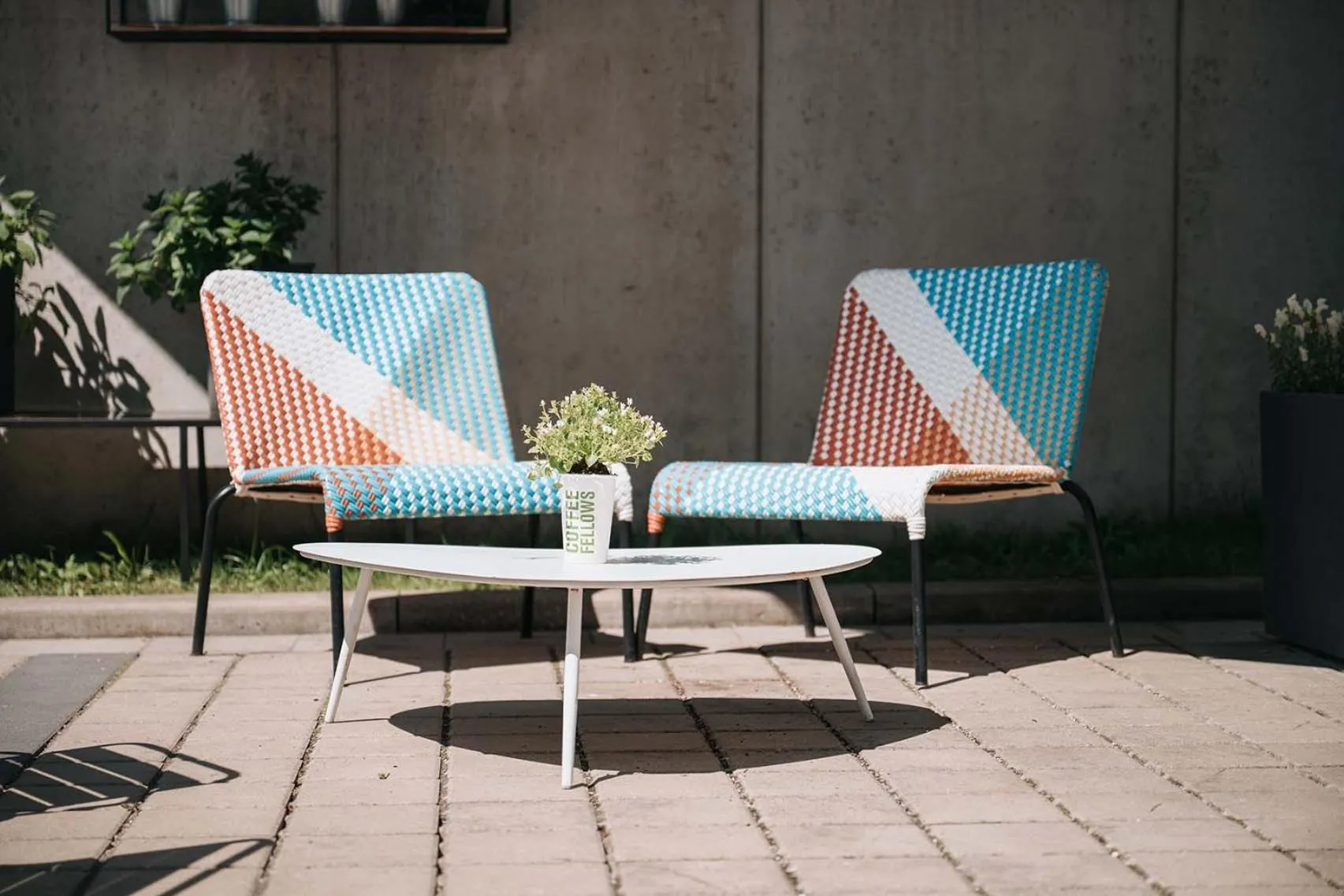 Balcony/Terrace in Coffee Fellows Hotel & Longstay